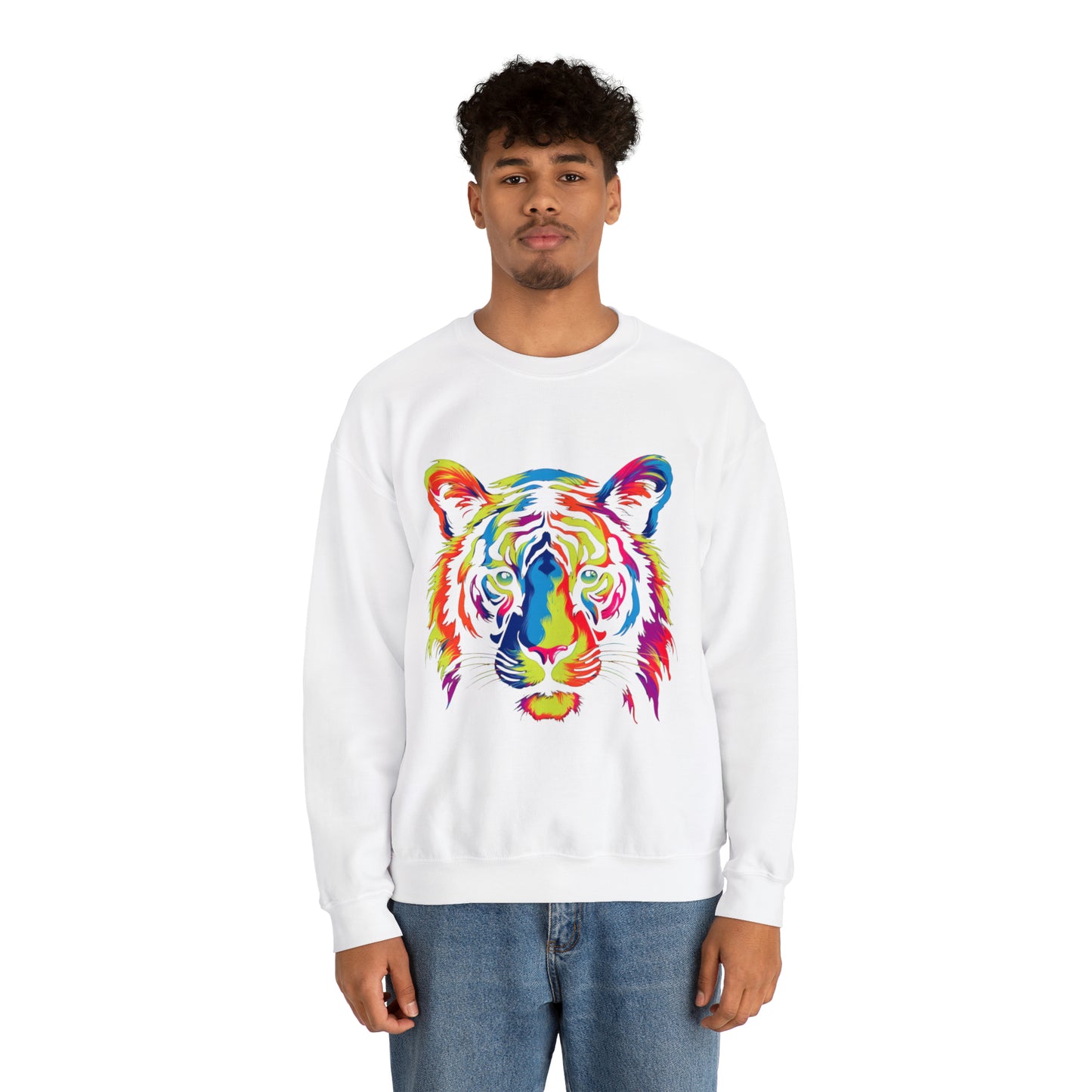 Unique and beautiful tiger Heavy Blend™ Crewneck Sweatshirt for men and women