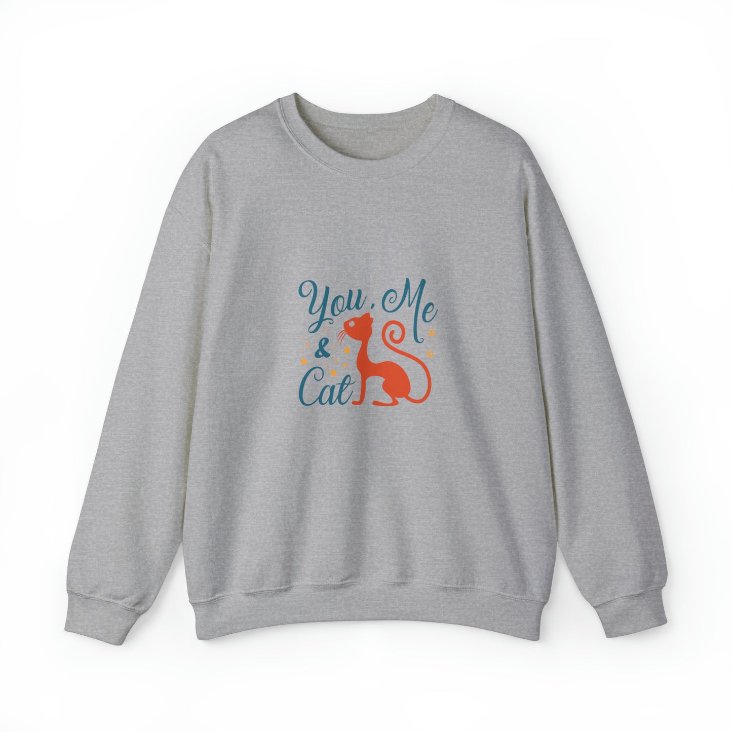 You me and cat Heavy Blend™ Crewneck Sweatshirt for women