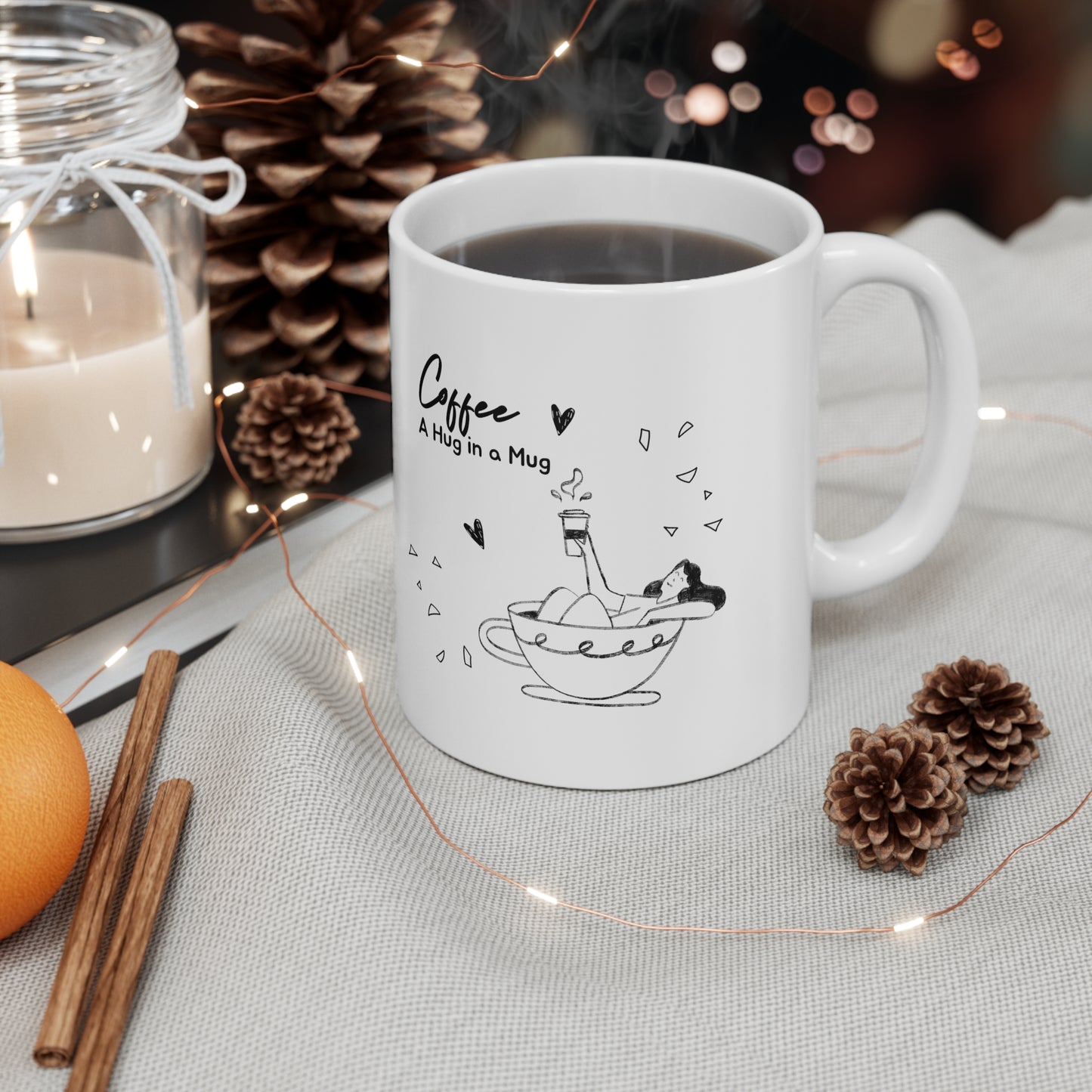 Hug in a coffee mug coffee Mug 11oz for coffee lovers