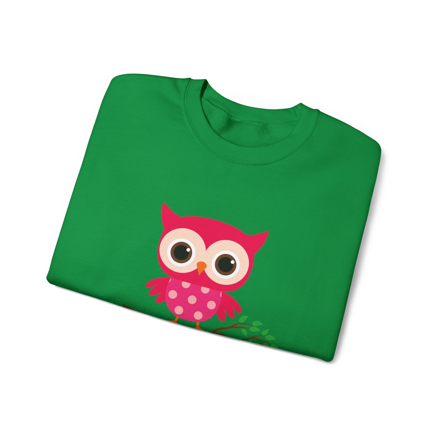 Cute owl always love you Heavy Blend™ Crewneck Sweatshirt for men and women