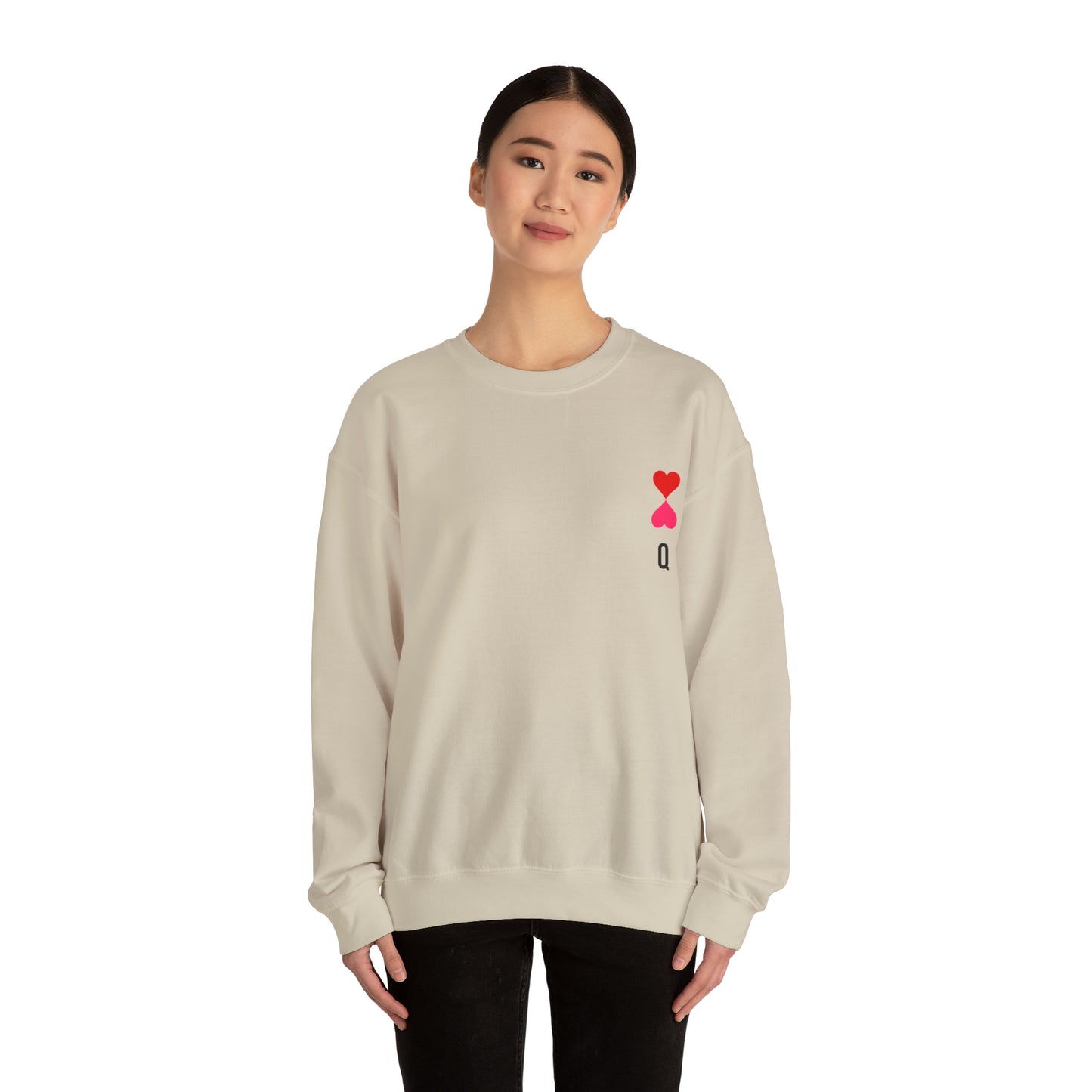 Heart queen Heavy Blend™ Crewneck Sweatshirt for men and women