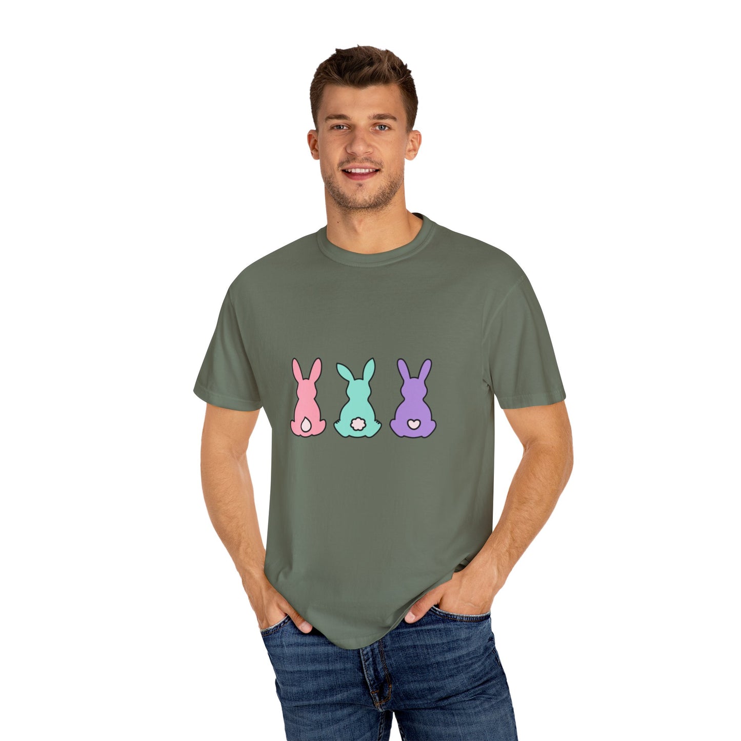 Cute and colourful bunny T-shirt for men and women