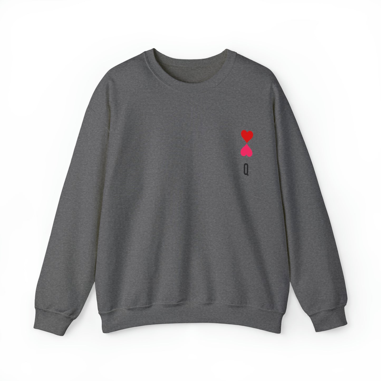 Heart queen Heavy Blend™ Crewneck Sweatshirt for men and women