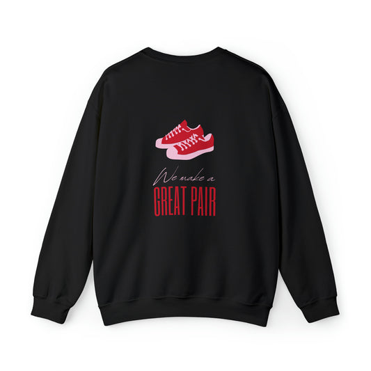 YOU & ME we make a great pair beautiful and creative Heavy Blend™ Crewneck Sweatshirt for men and women