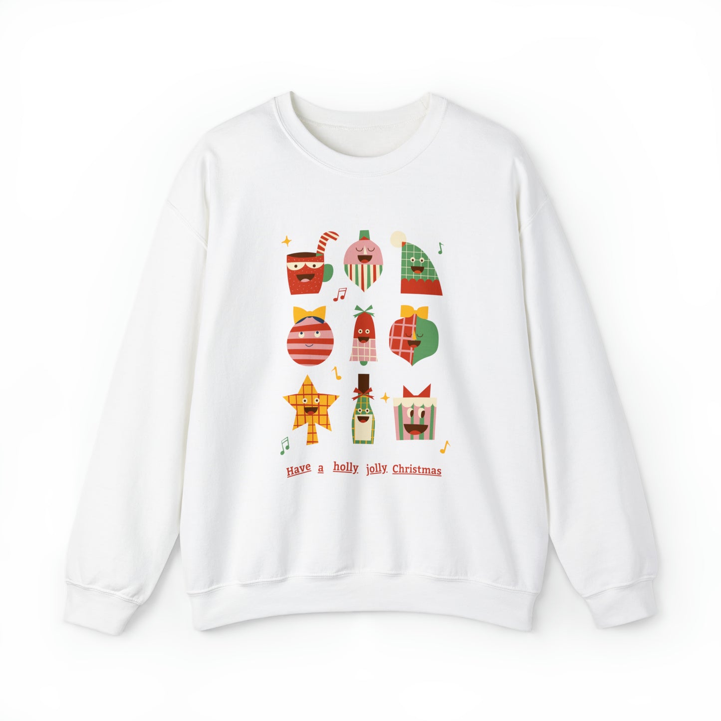 Have a HOLLY JOLLY Christmas Heavy Blend™ Crewneck Sweatshirt for men and women