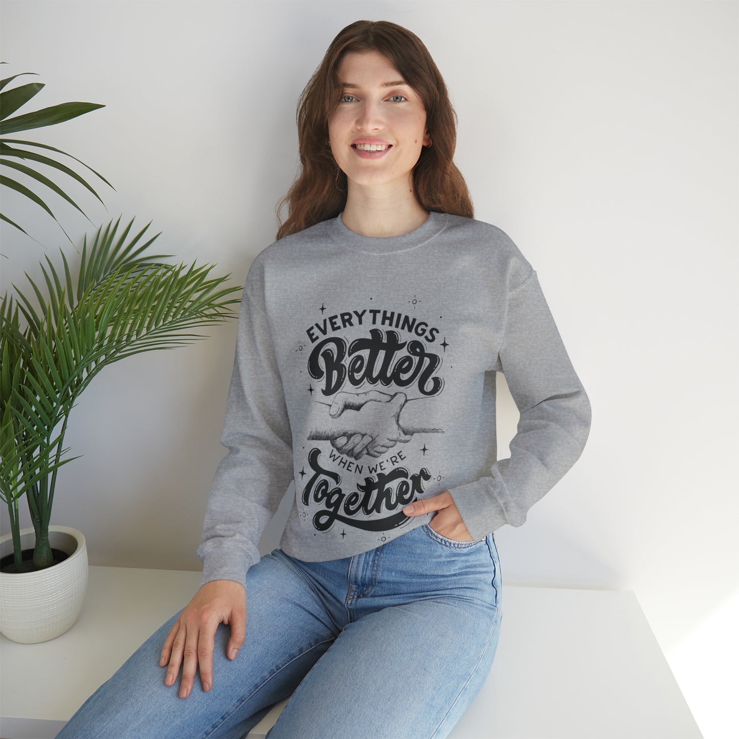 Everything is better together Heavy Blend™ Crewneck Sweatshirt