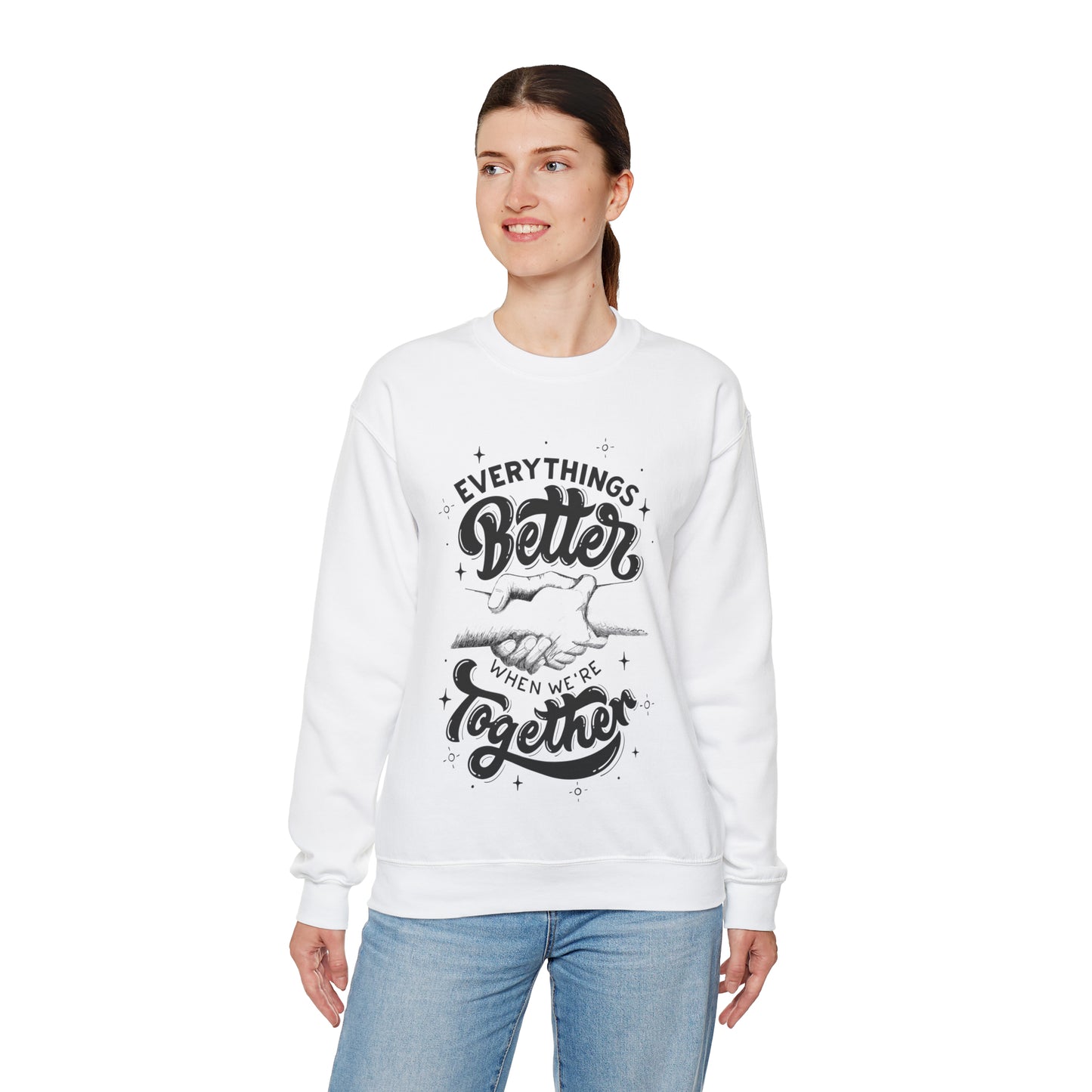 Everything is better together Heavy Blend™ Crewneck Sweatshirt