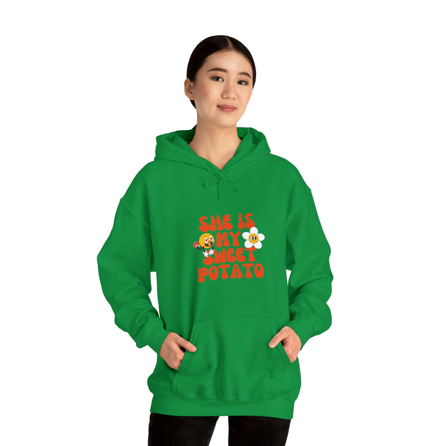 MEN and WOMEN cute she is my sweet potato Heavy Blend™ Hooded Sweatshirt