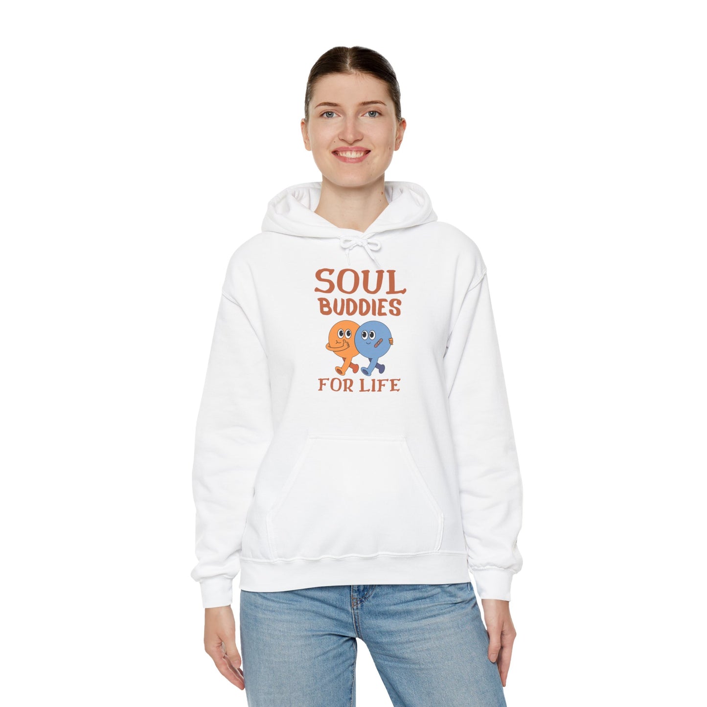 Cool buddies, Soul buddies for life Hooded Sweatshirt for men and women