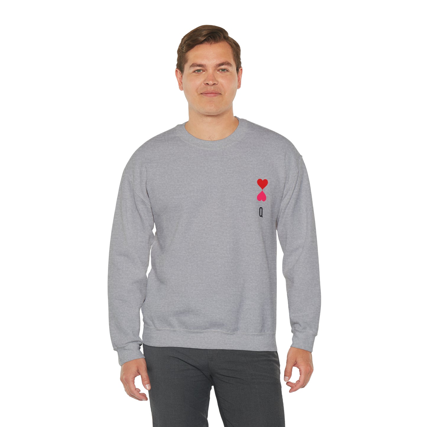 Heart queen Heavy Blend™ Crewneck Sweatshirt for men and women