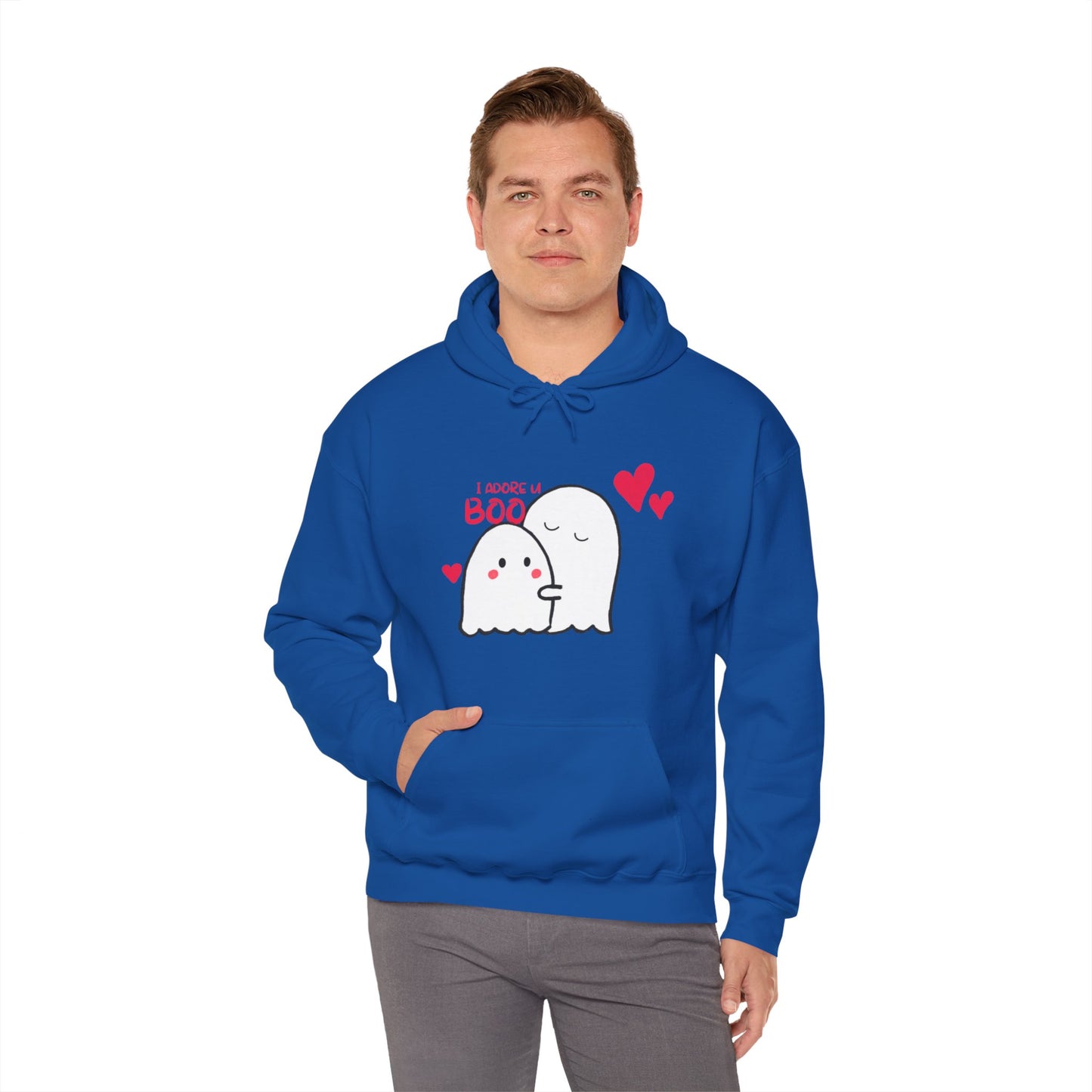 Cute i adore you my boo Heavy Hooded Sweatshirt for men and women