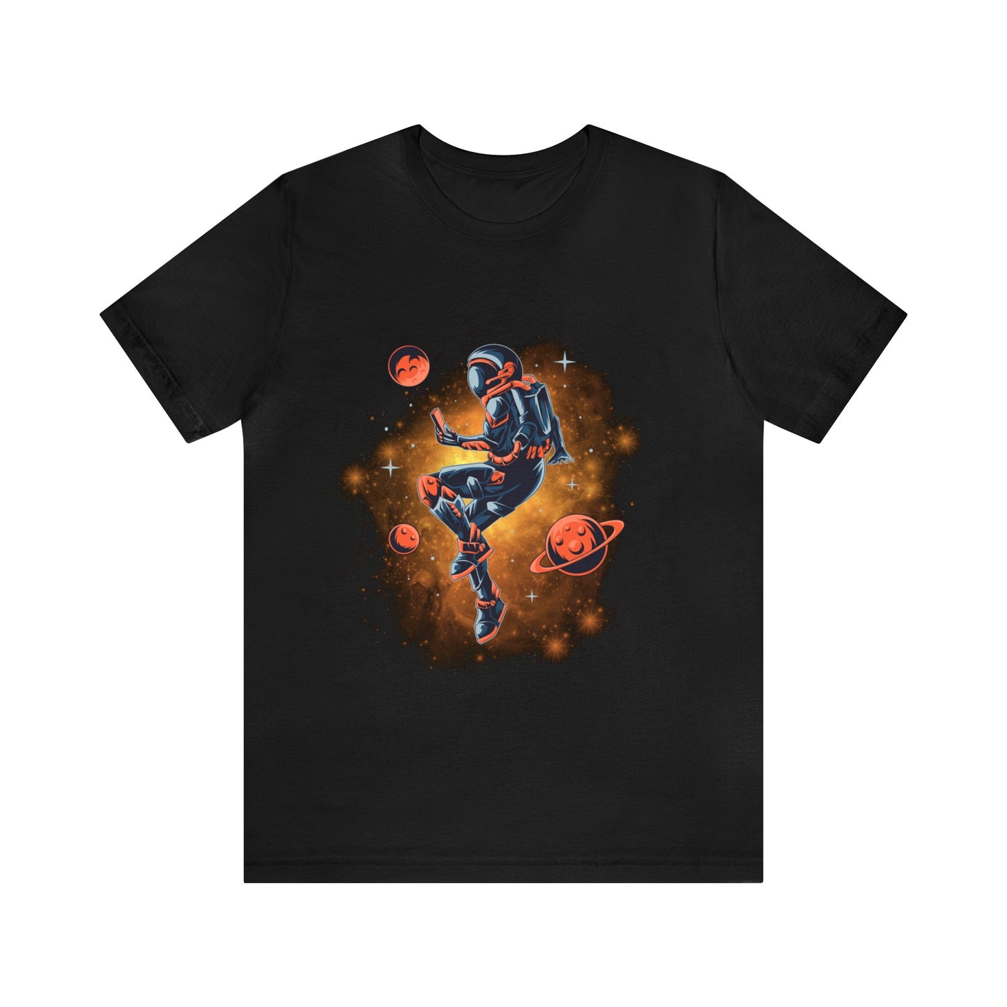 Beautiful Astronaut Jersey Short Sleeve T-Shirt for men and women