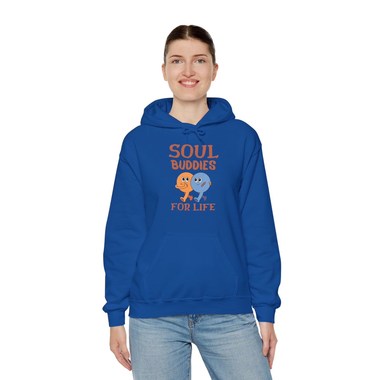 Cool buddies, Soul buddies for life Hooded Sweatshirt for men and women