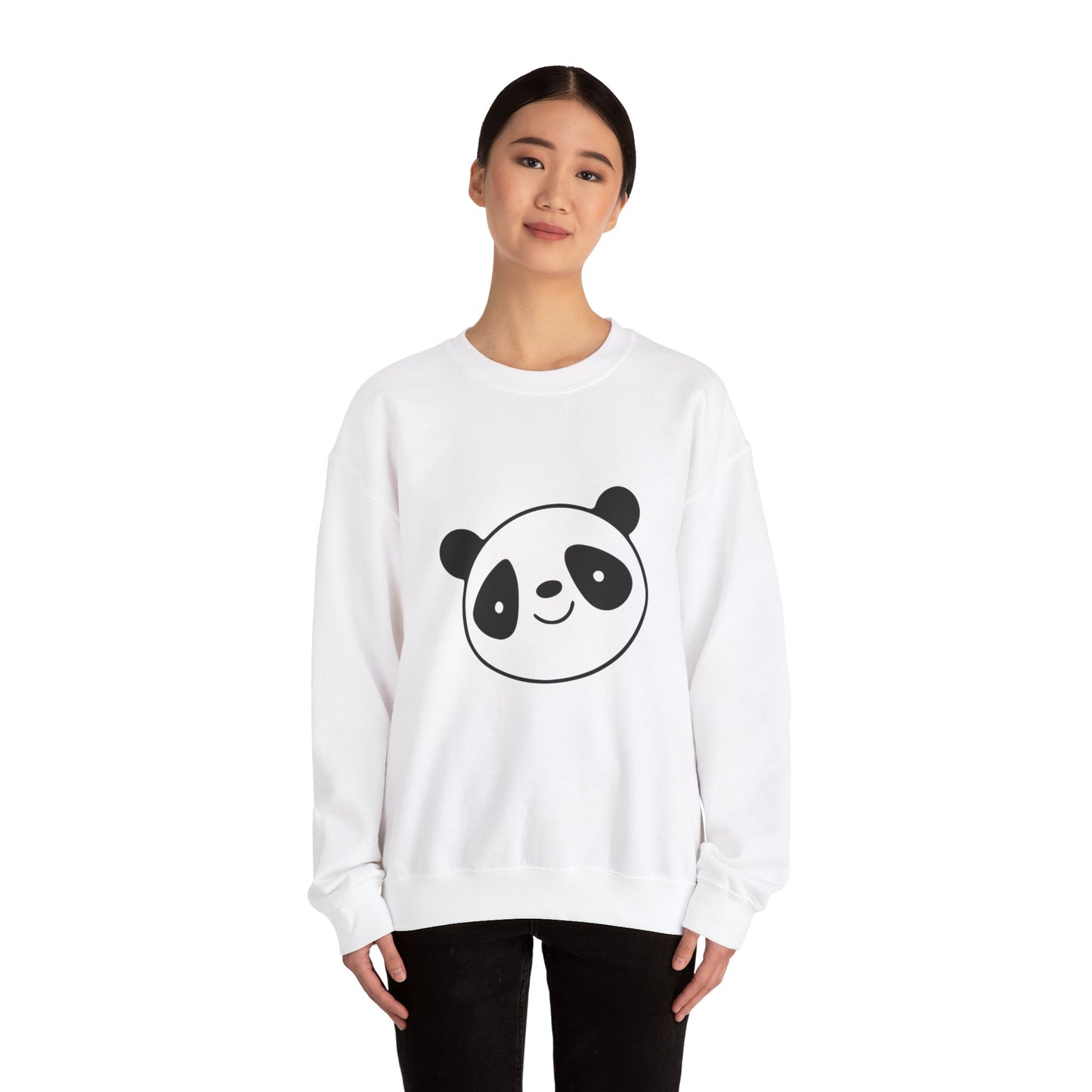 Panda love Heavy Crewneck Sweatshirt for men and women