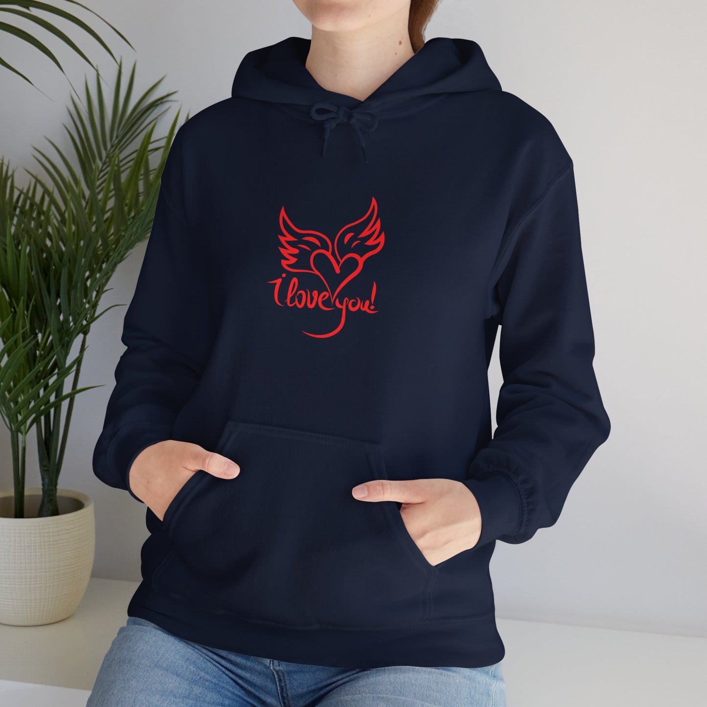 I love you beautiful valentine Heavy Hooded Sweatshirt for men and women