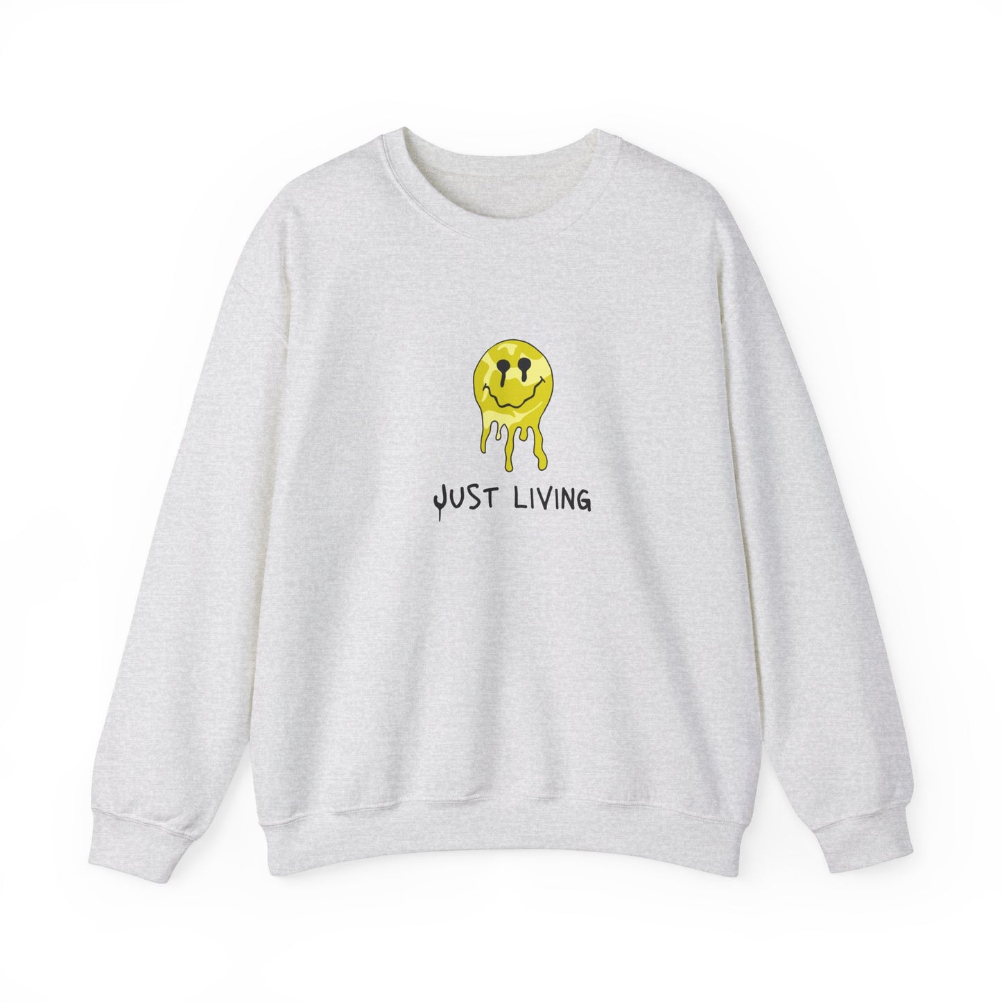 MEN and WOMEN CUTE Just Living Heavy Blend Crewneck Sweatshirt