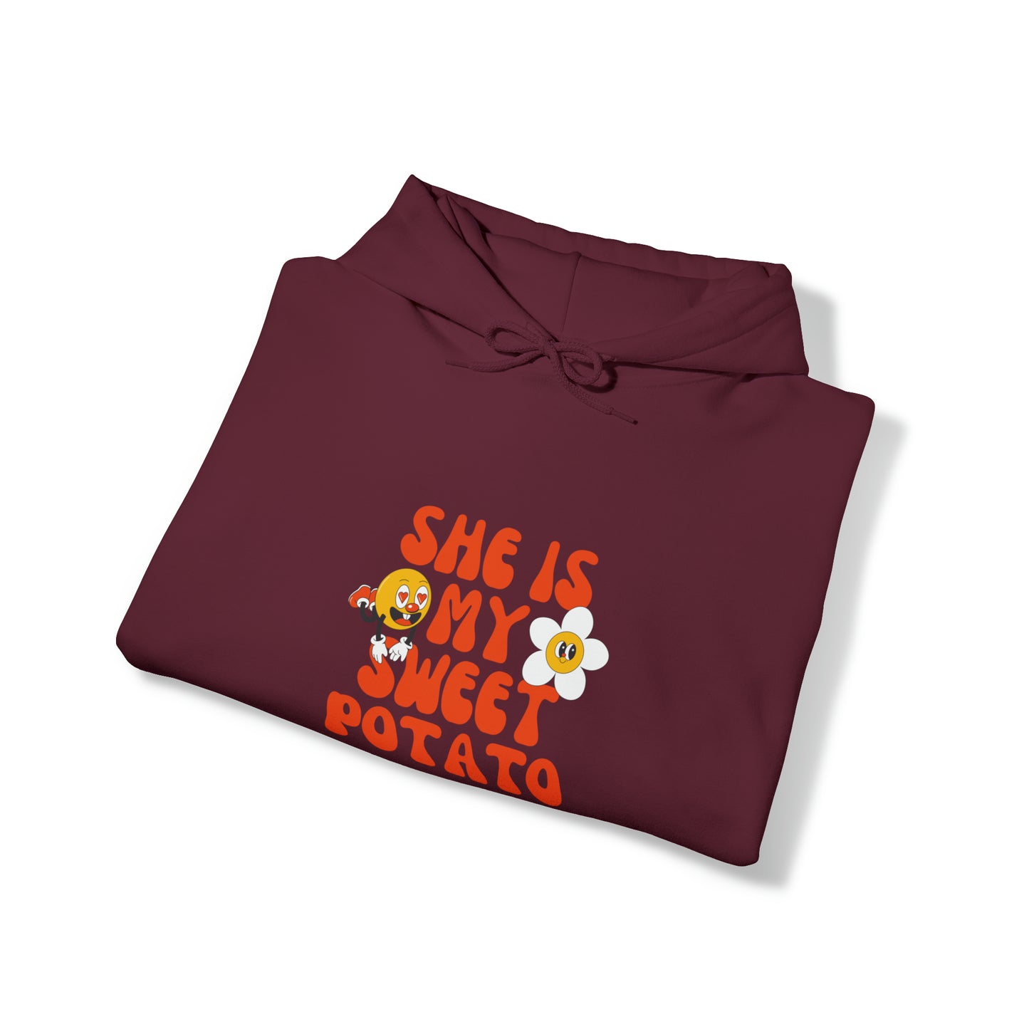 MEN and WOMEN cute she is my sweet potato Heavy Blend™ Hooded Sweatshirt