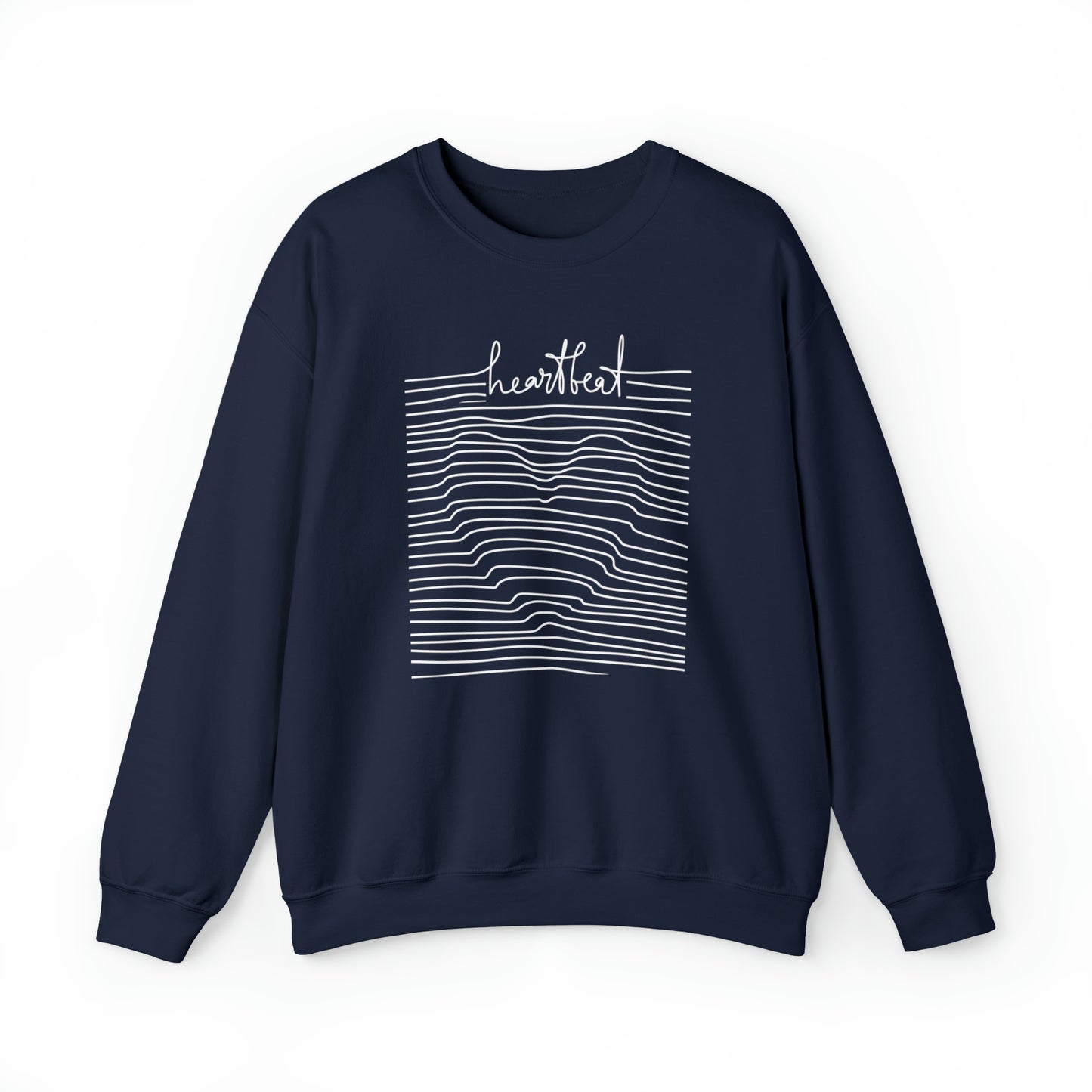 Very beautiful and creative heartbeat men and women very comfortable Heavy Blend™ Crewneck Sweatshirt