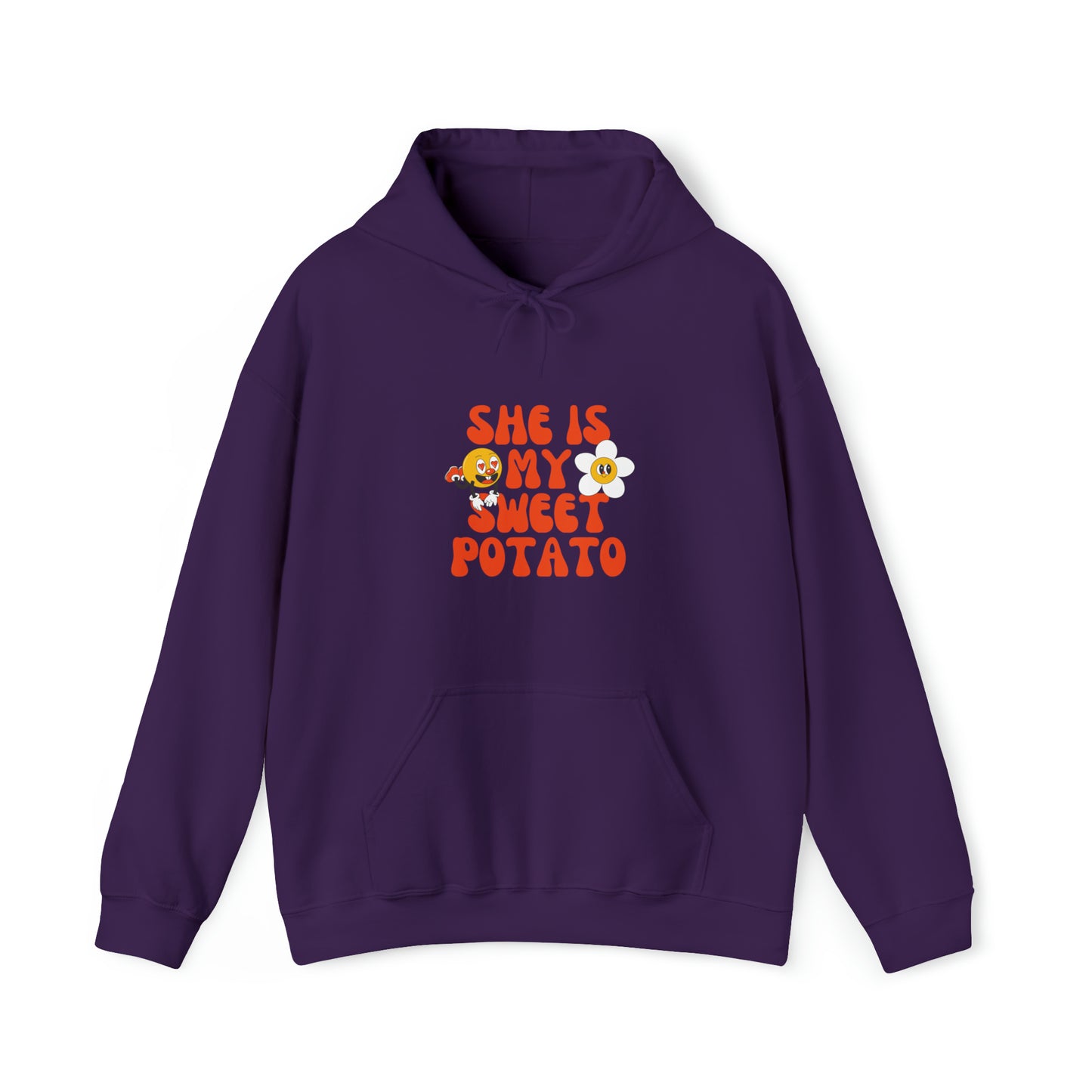 MEN and WOMEN cute she is my sweet potato Heavy Blend™ Hooded Sweatshirt