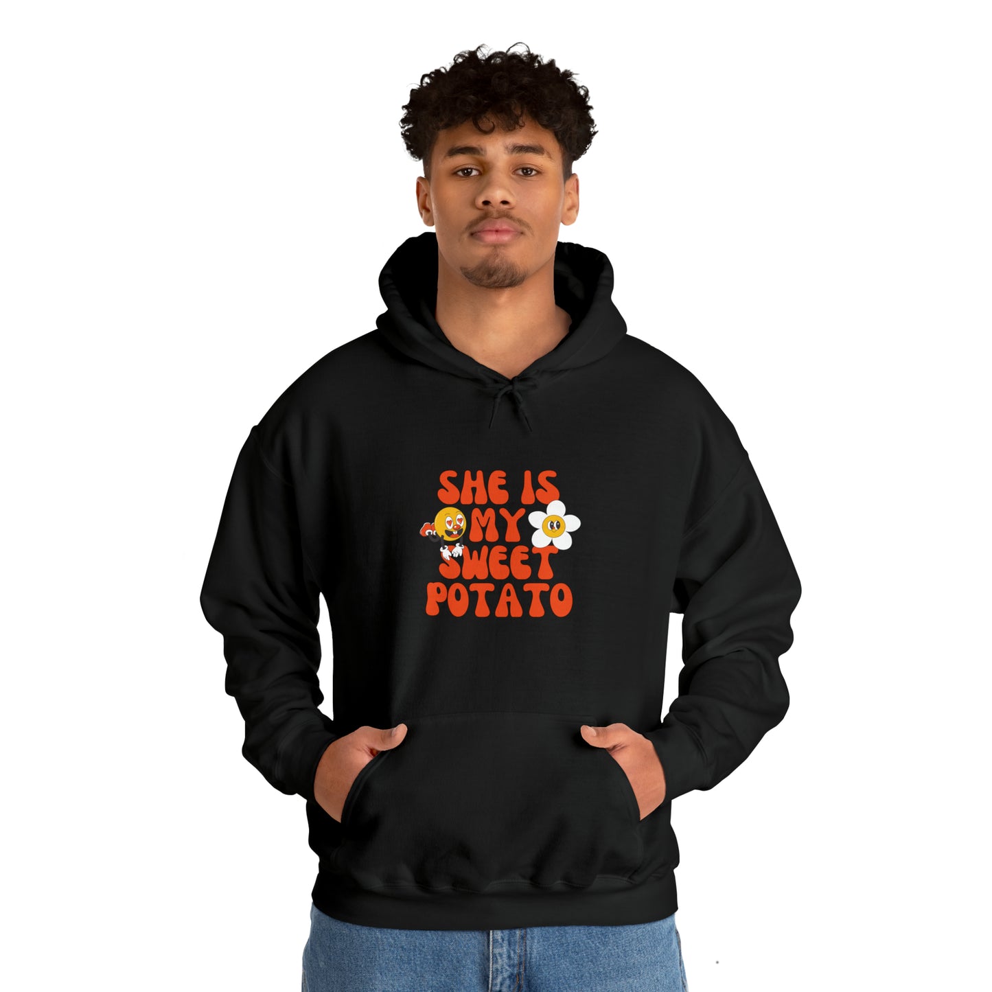 MEN and WOMEN cute she is my sweet potato Heavy Blend™ Hooded Sweatshirt