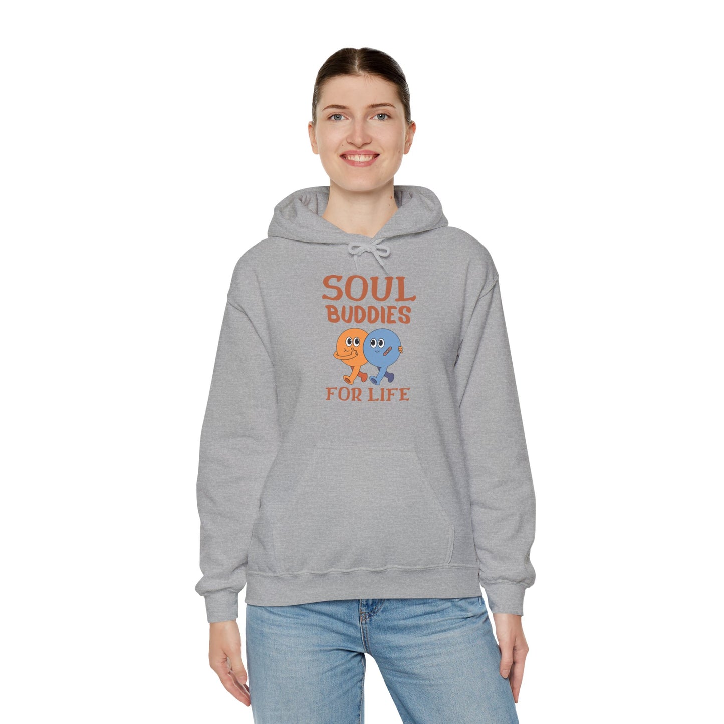 Cool buddies, Soul buddies for life Hooded Sweatshirt for men and women