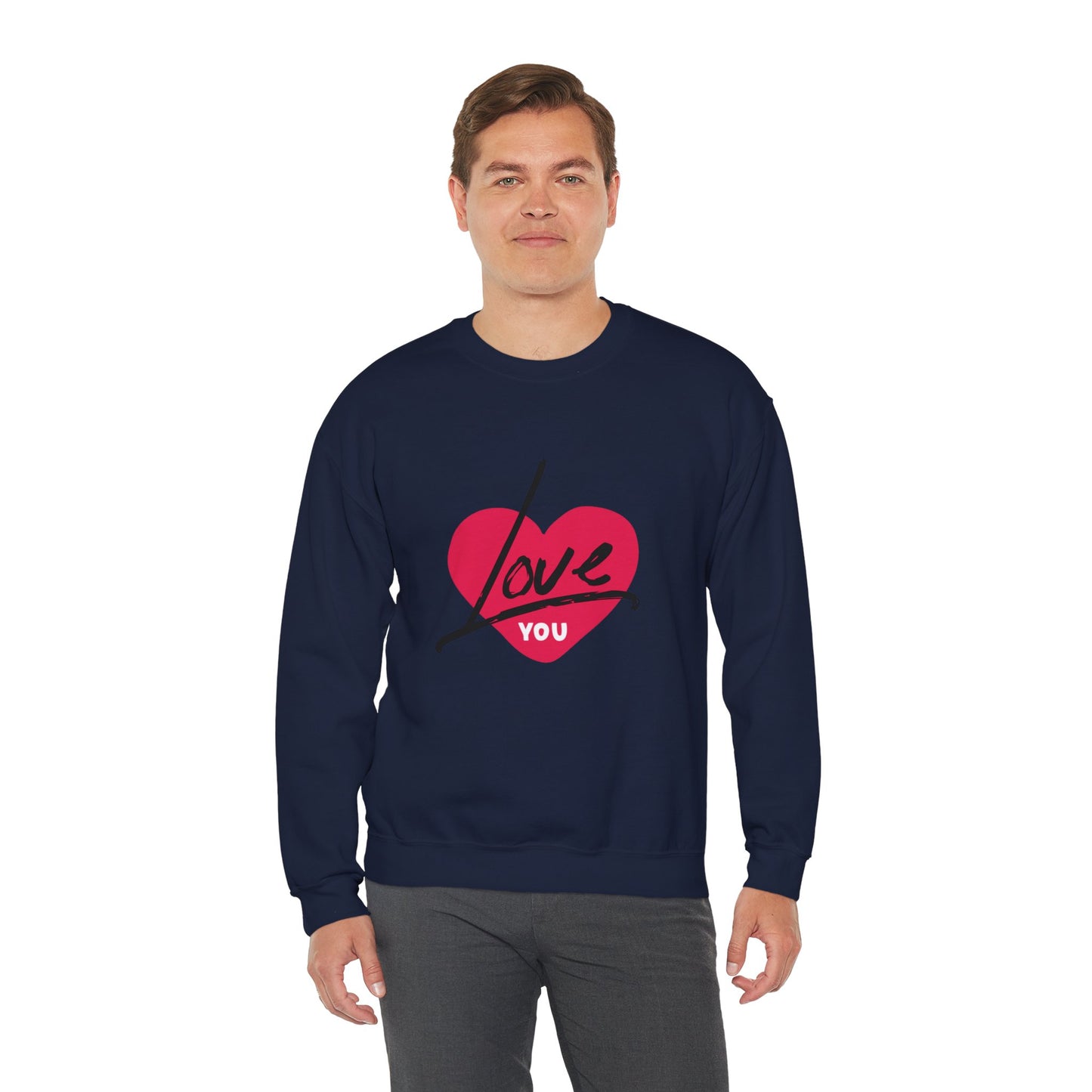 I LOVE YOU Valentine's special Heavy  Sweatshirt for men and women