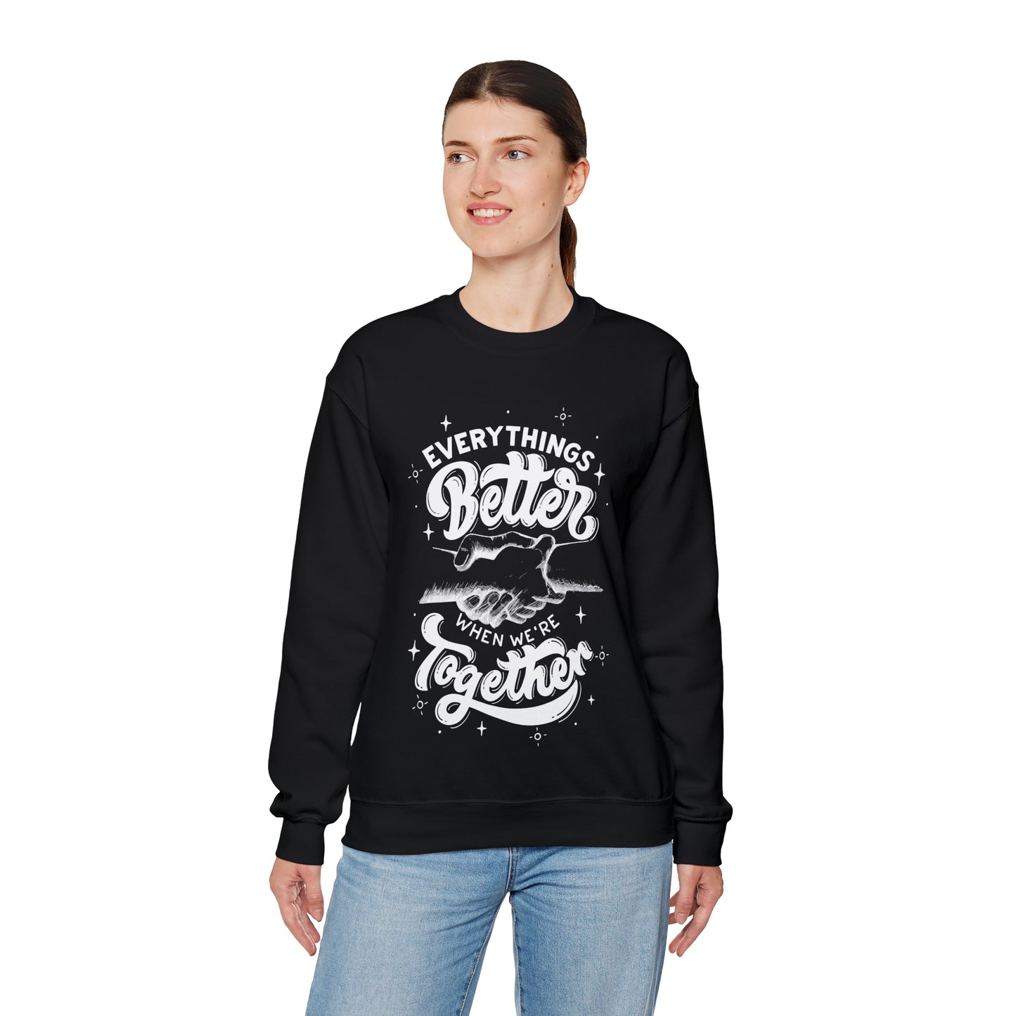 Everything is better together Heavy Blend™ Crewneck Sweatshirt