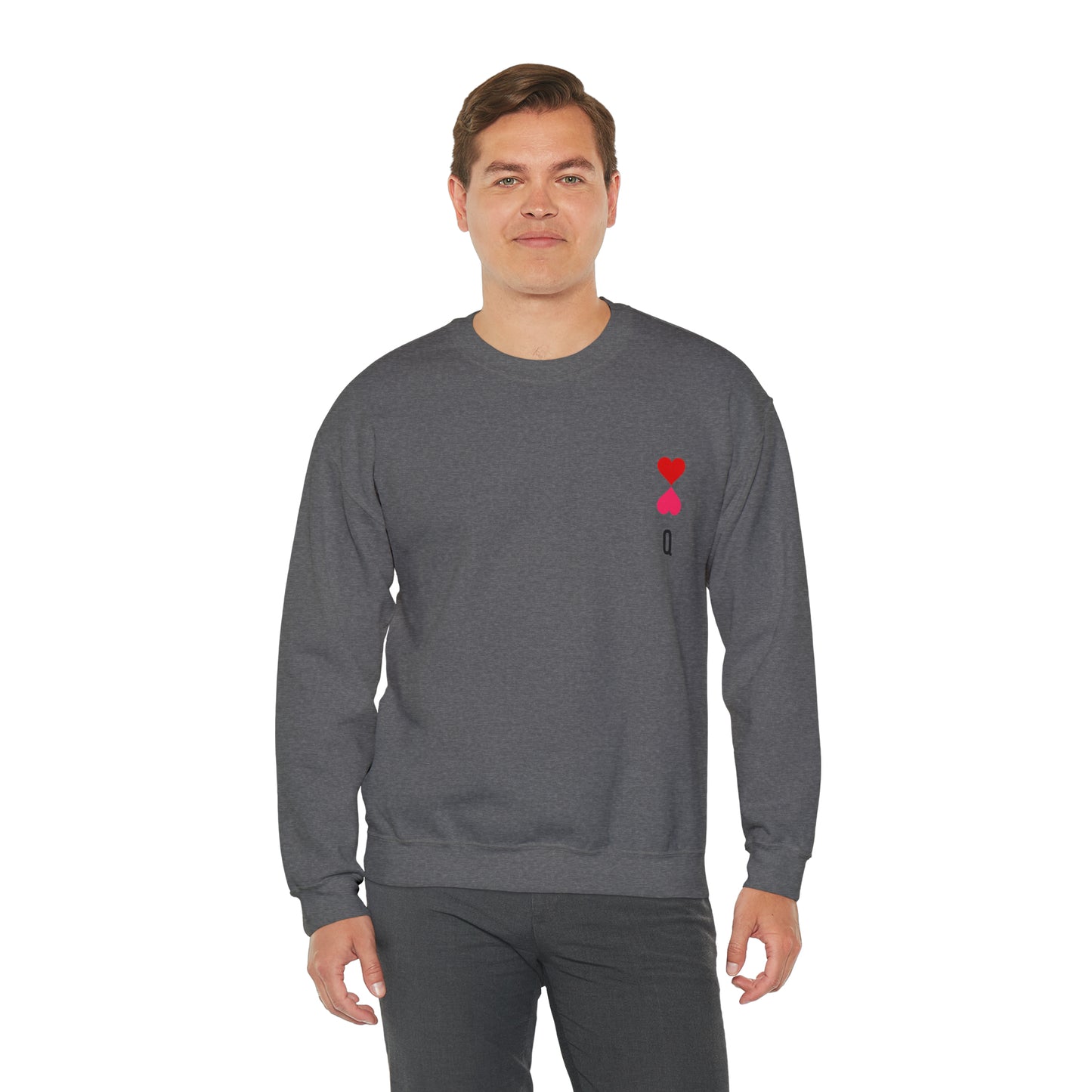 Heart queen Heavy Blend™ Crewneck Sweatshirt for men and women