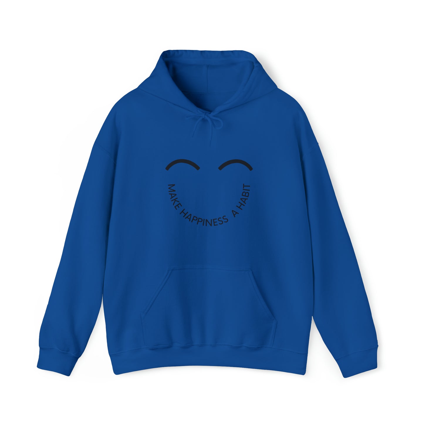 Make happiness a habit Heavy Blend™ Hooded Sweatshirt for men and women