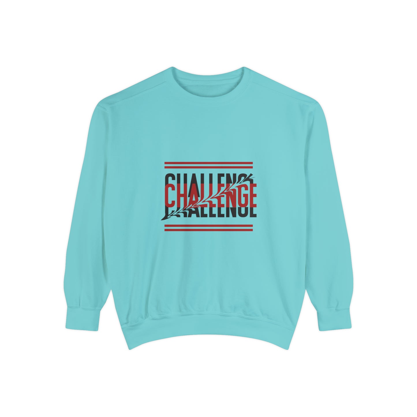 Beautiful Creative Challenge print men and women and  Garment-Dyed Sweatshirt