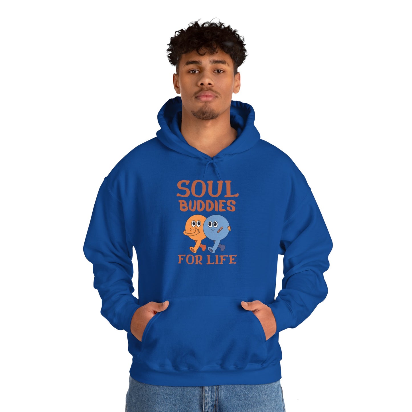 Cool buddies, Soul buddies for life Hooded Sweatshirt for men and women