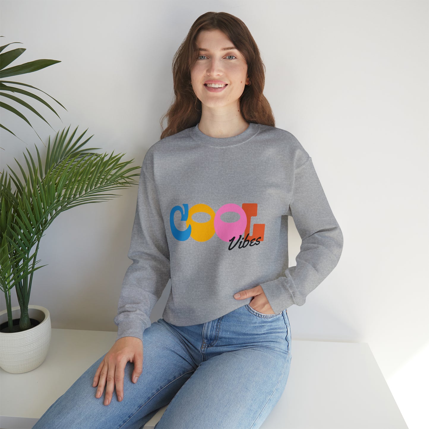 COOL vibes Colourful Heavy Blend™ Crewneck Sweatshirt for Men and Women