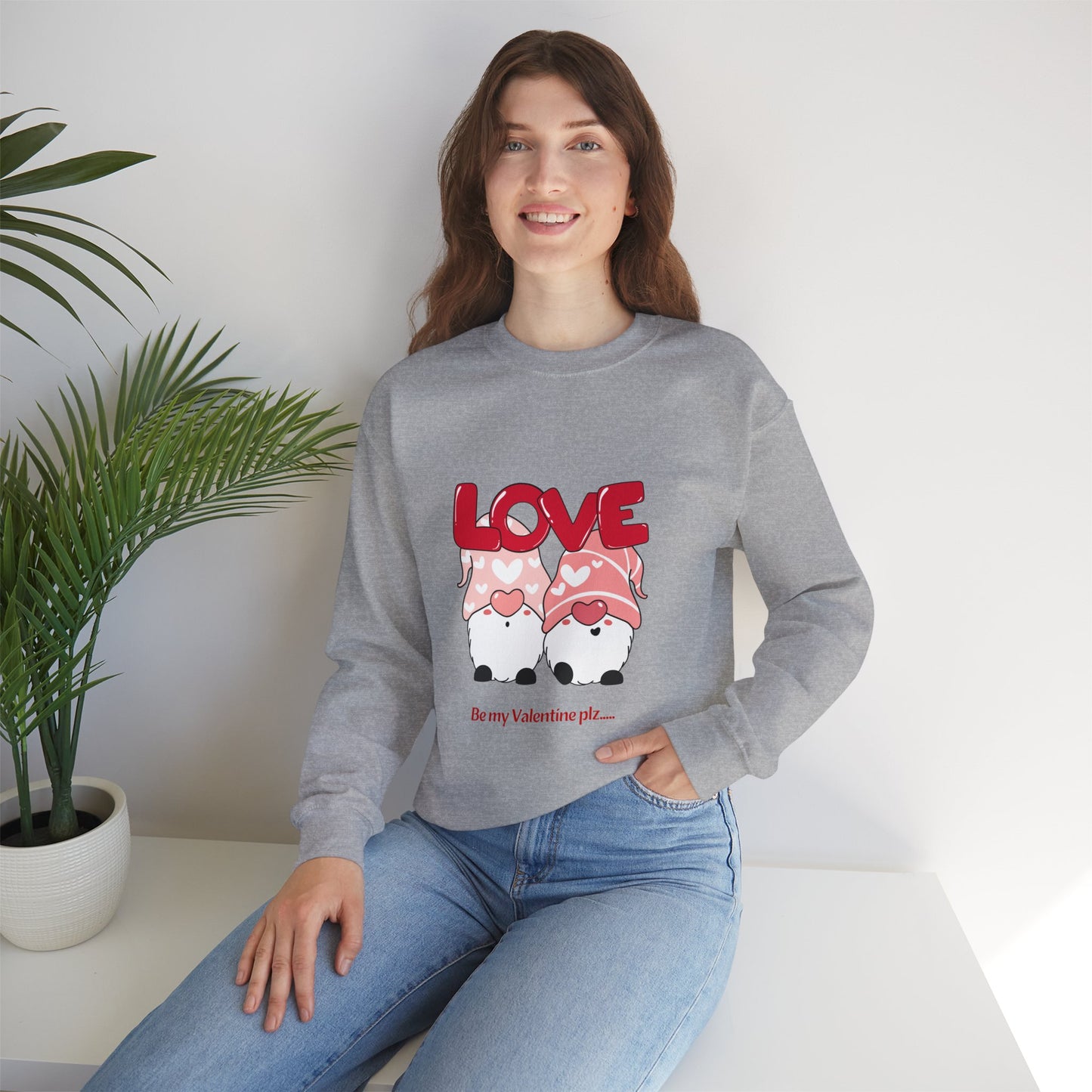 Be my Valentine plz..beautiful Crewneck Sweatshirt for men and women