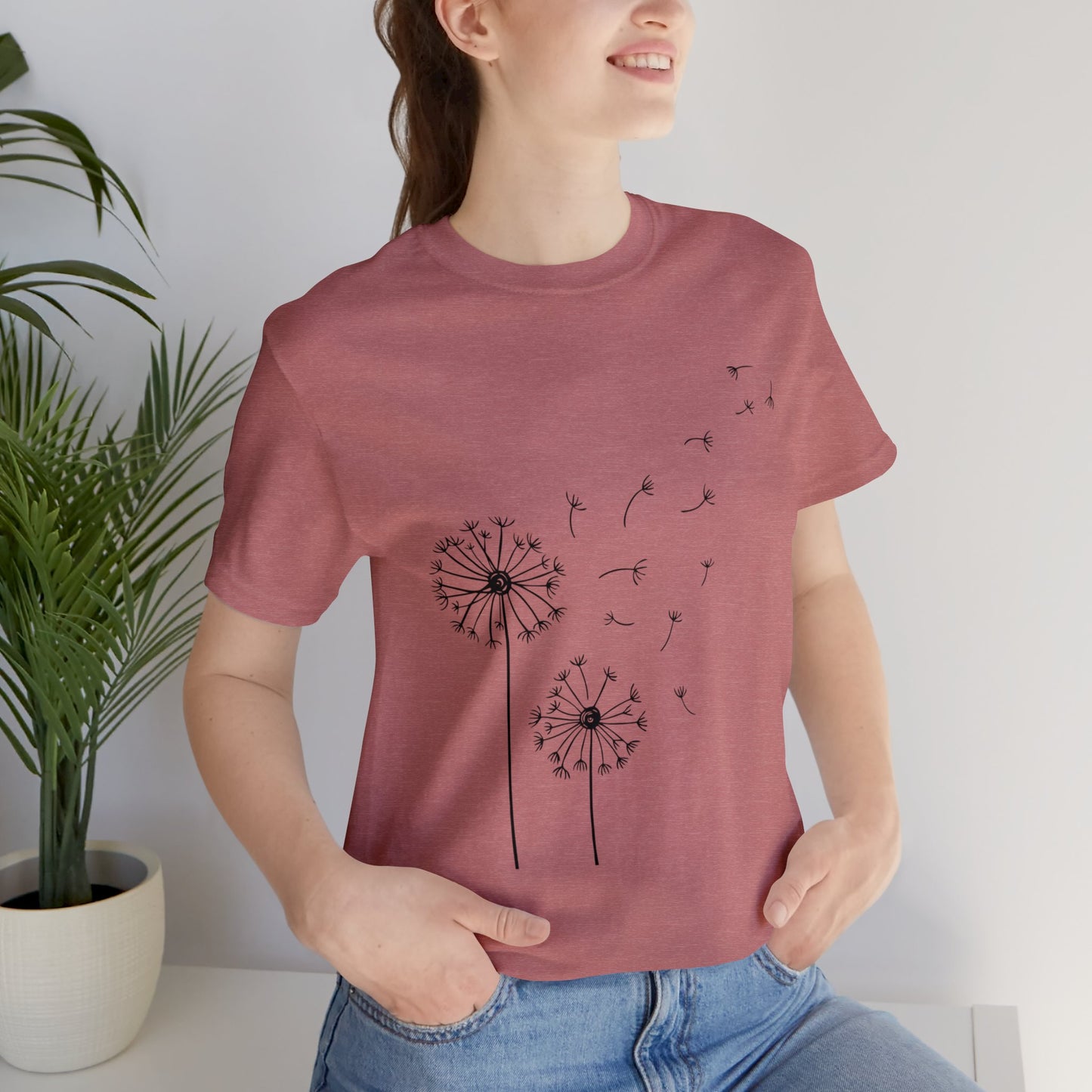 Beautiful flower Jersey Short Sleeve T-Shirt for Women