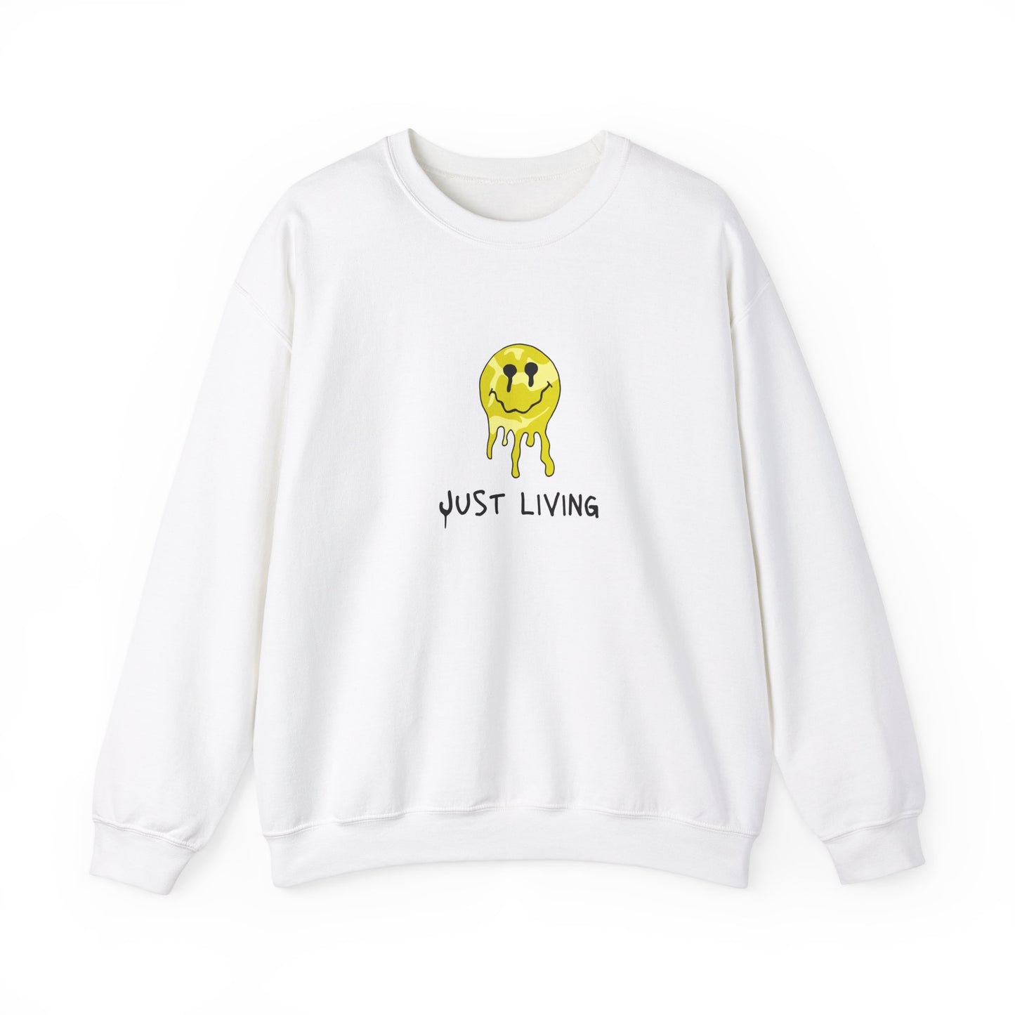 MEN and WOMEN CUTE Just Living Heavy Blend Crewneck Sweatshirt