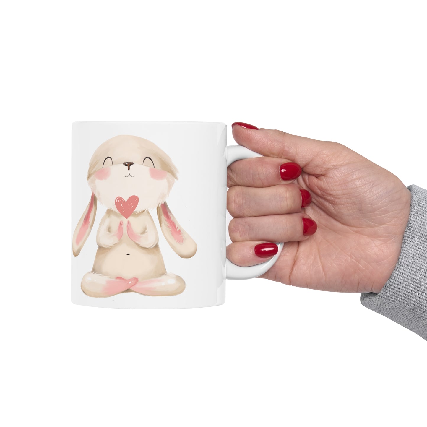 Cute bunny with heart Coffee  Mug 11oz