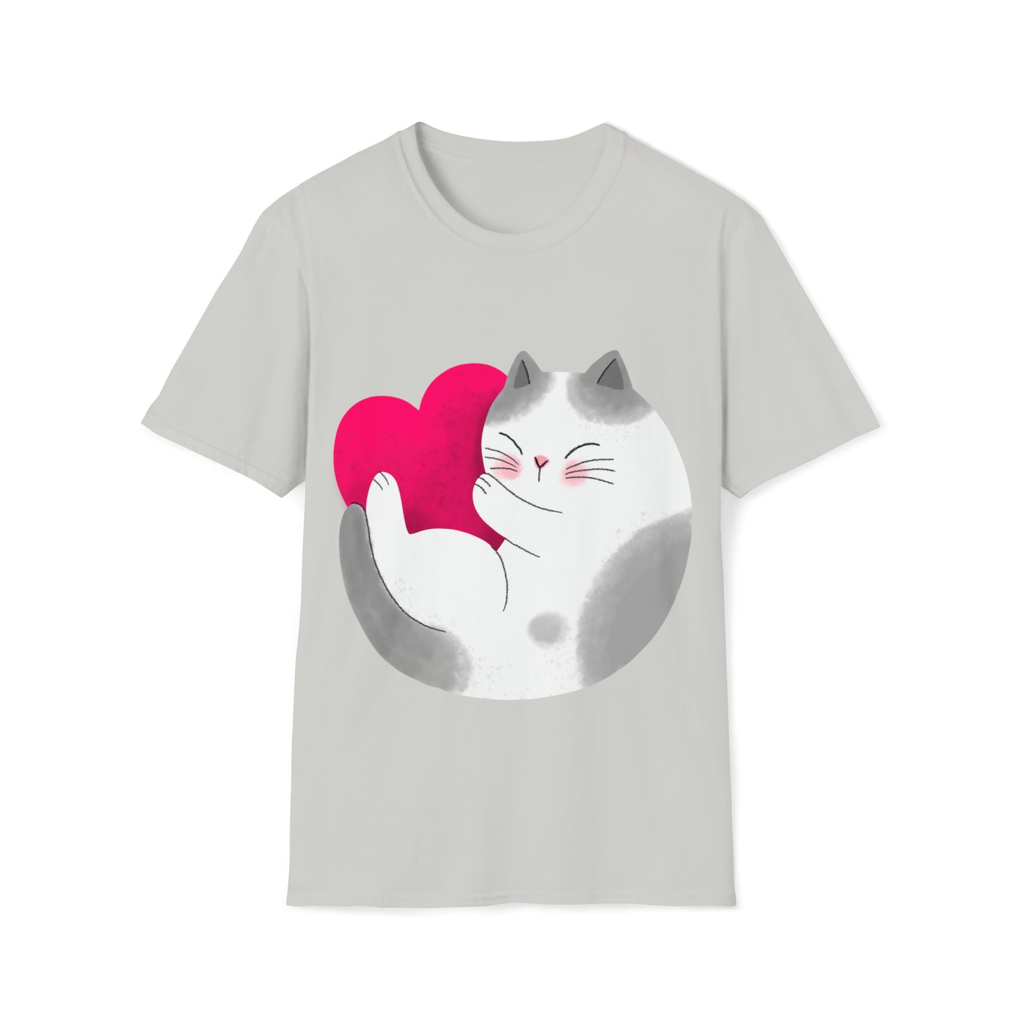 Men and Women moon kitty Softstyle T-Shirt