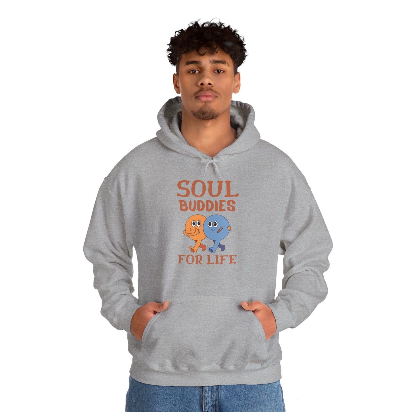 Cool buddies, Soul buddies for life Hooded Sweatshirt for men and women