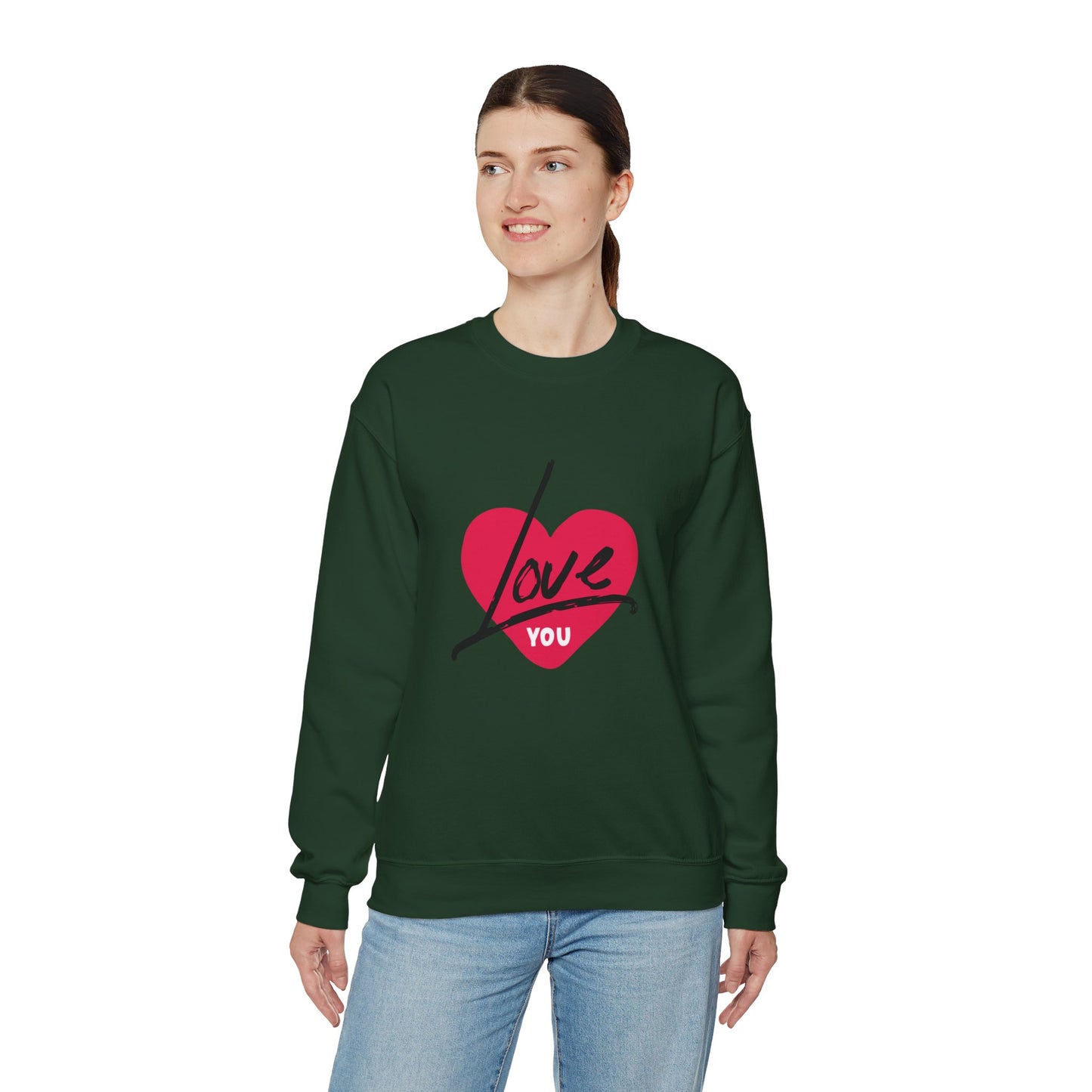 I LOVE YOU Valentine's special Heavy  Sweatshirt for men and women