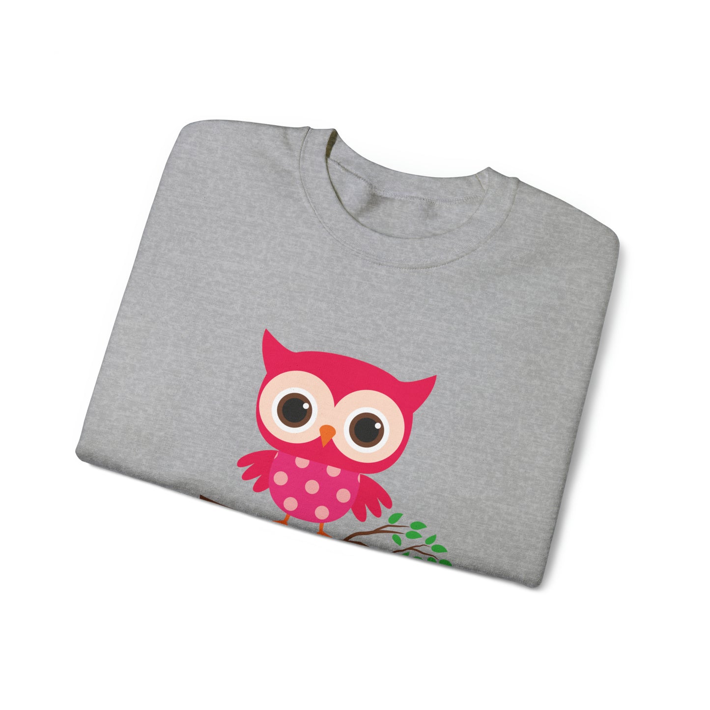 Cute owl always love you Heavy Blend™ Crewneck Sweatshirt for men and women