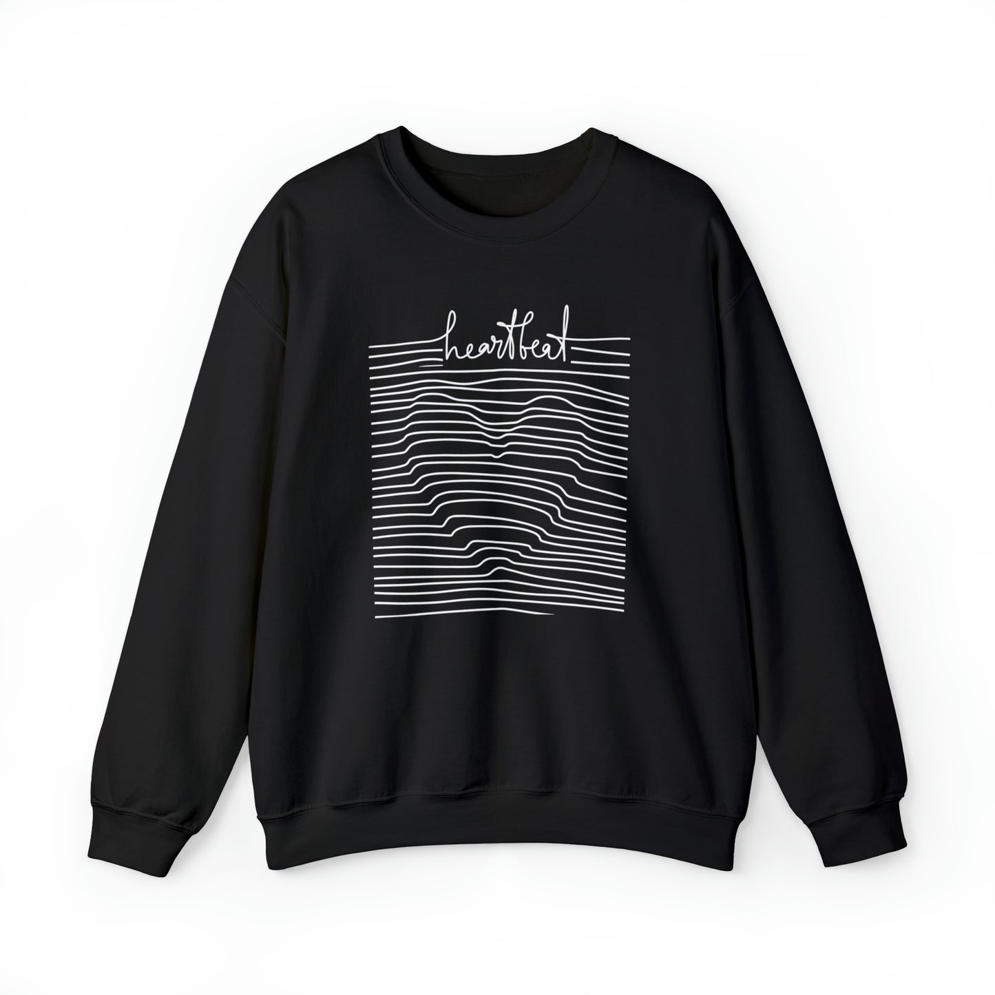 Very beautiful and creative heartbeat men and women very comfortable Heavy Blend™ Crewneck Sweatshirt