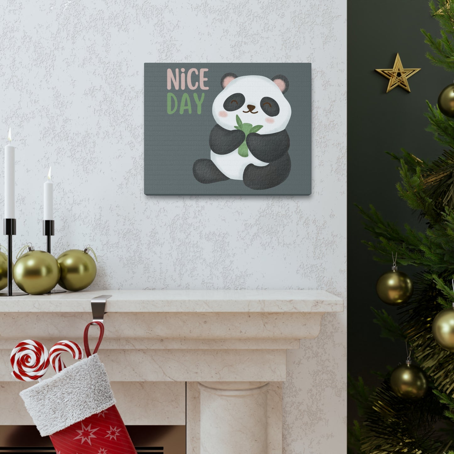 Cute baby panda Canvas Gallery Wraps