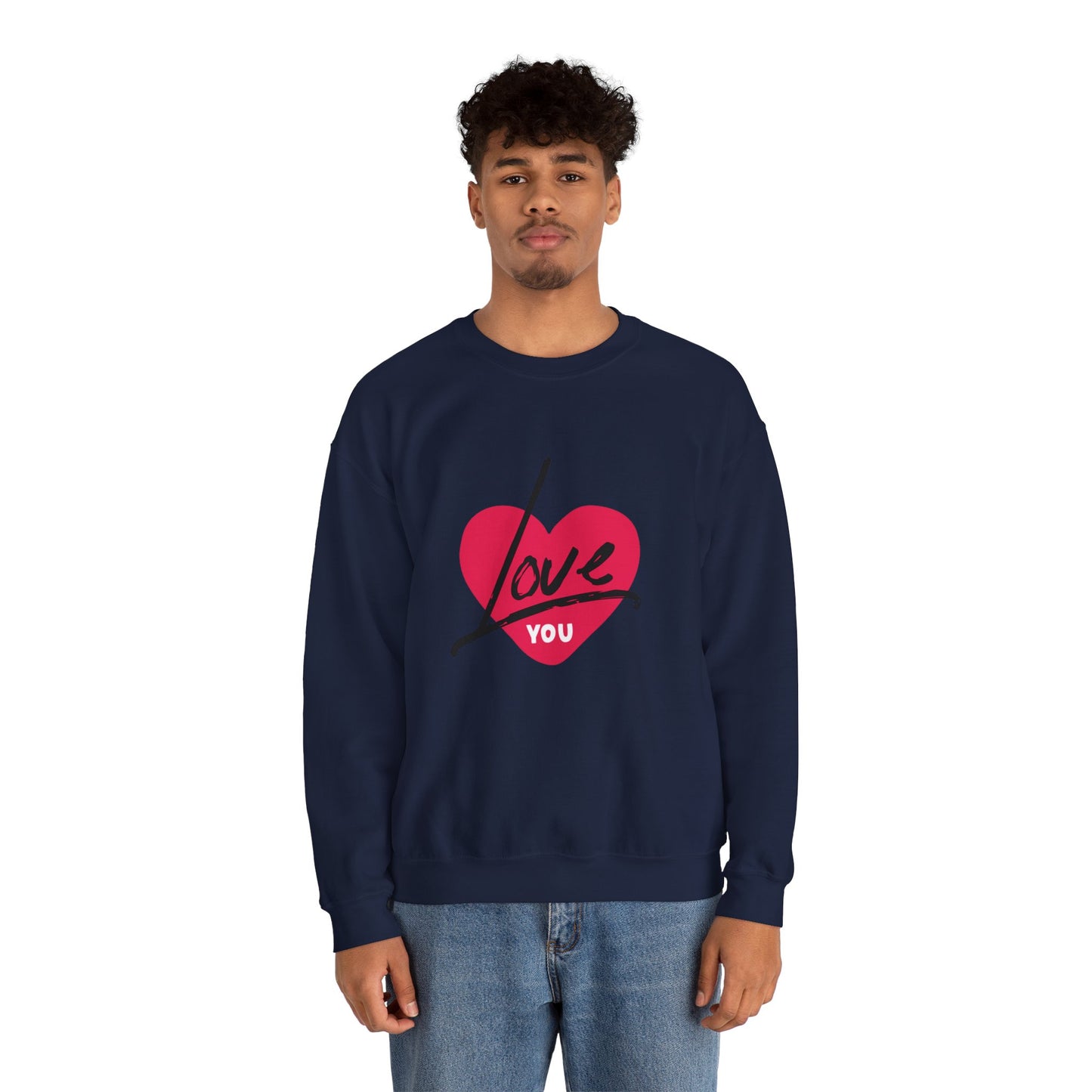 I LOVE YOU Valentine's special Heavy  Sweatshirt for men and women