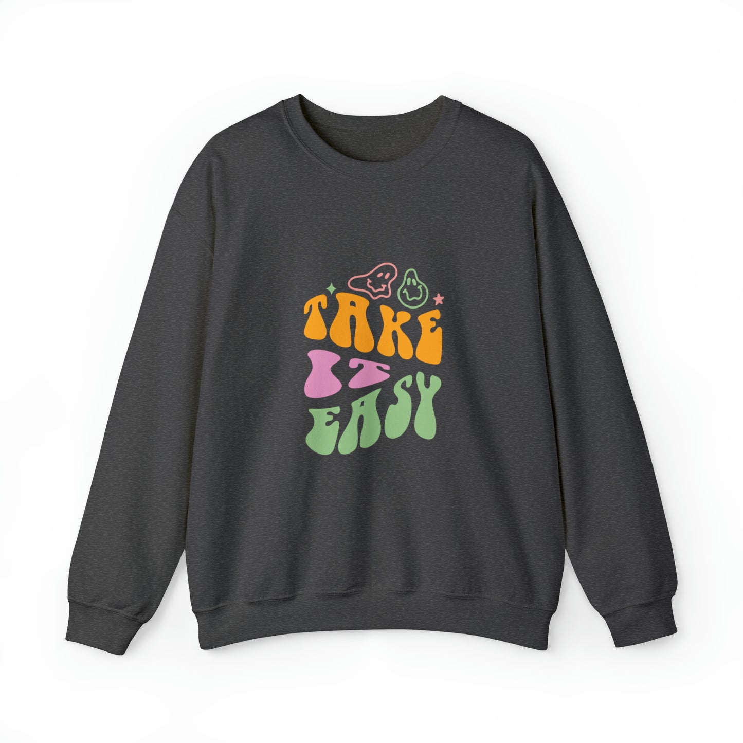 Take it easy colourful men and women Heavy Blend™ Crewneck Sweatshirt