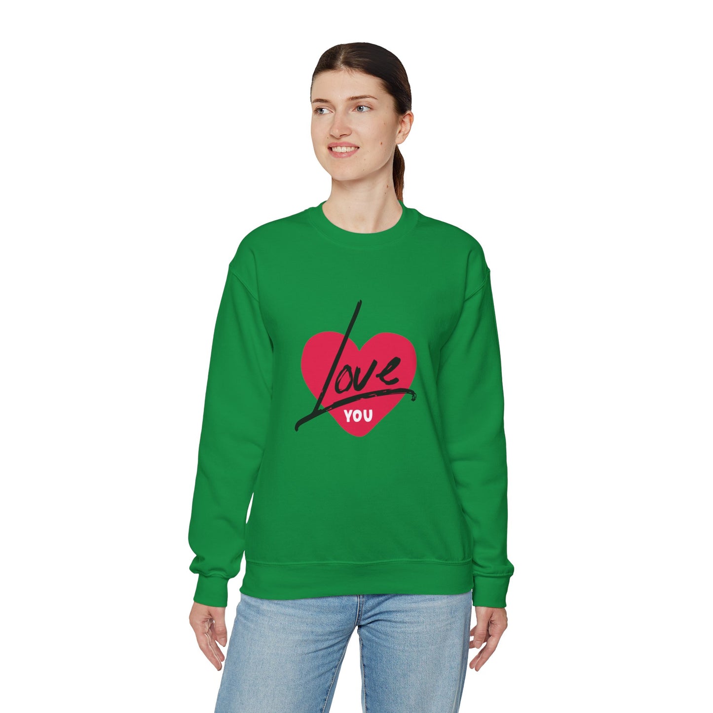 I LOVE YOU Valentine's special Heavy  Sweatshirt for men and women