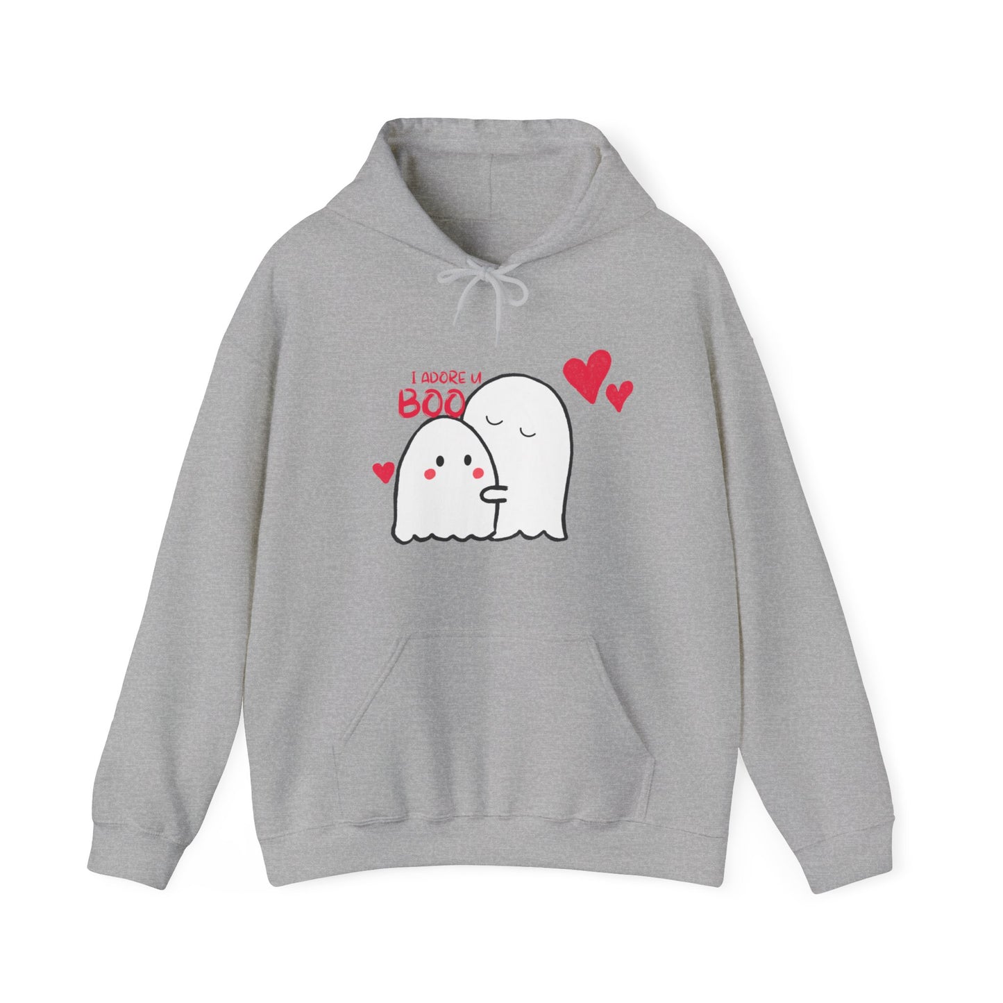 Cute i adore you my boo Heavy Hooded Sweatshirt for men and women