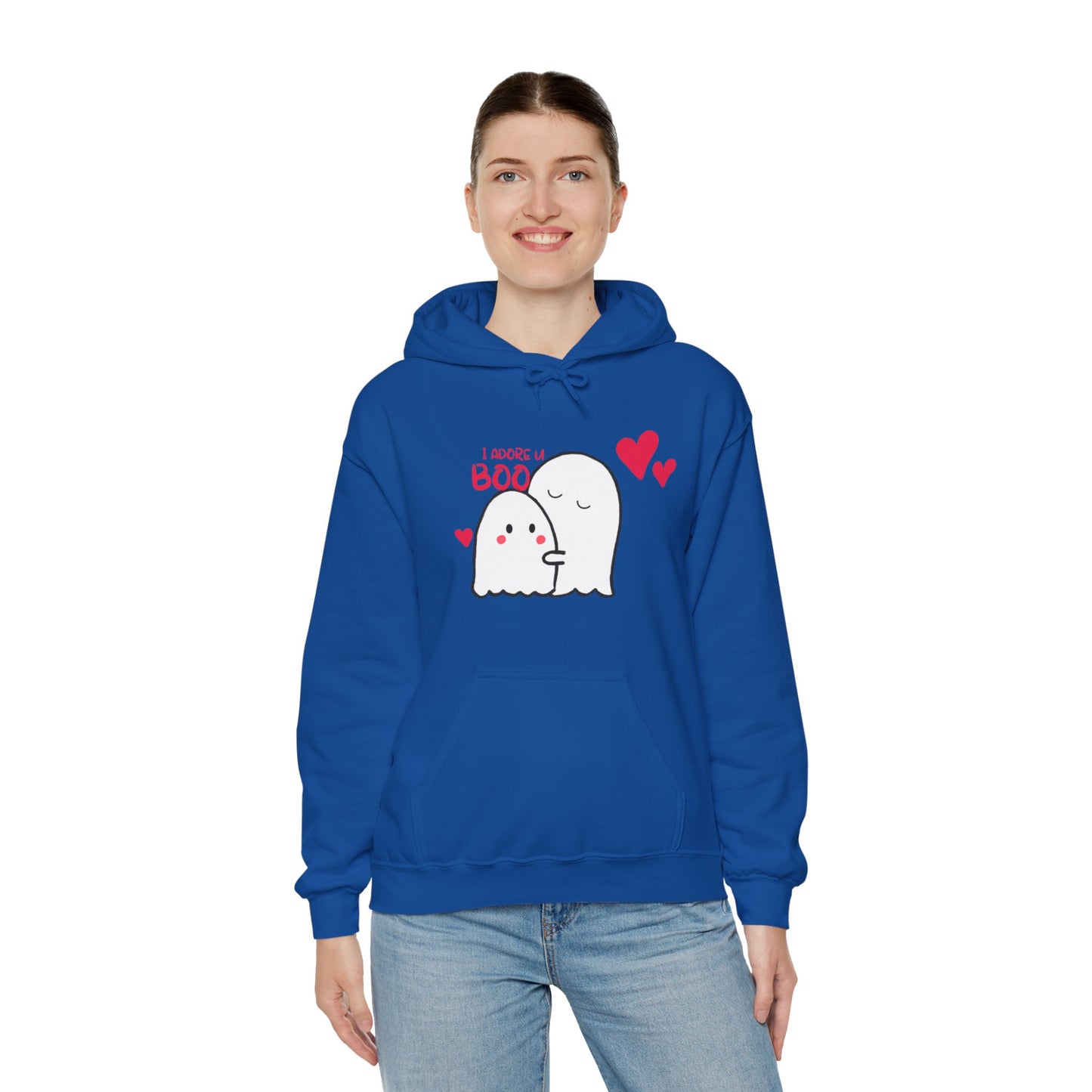 Cute i adore you my boo Heavy Hooded Sweatshirt for men and women