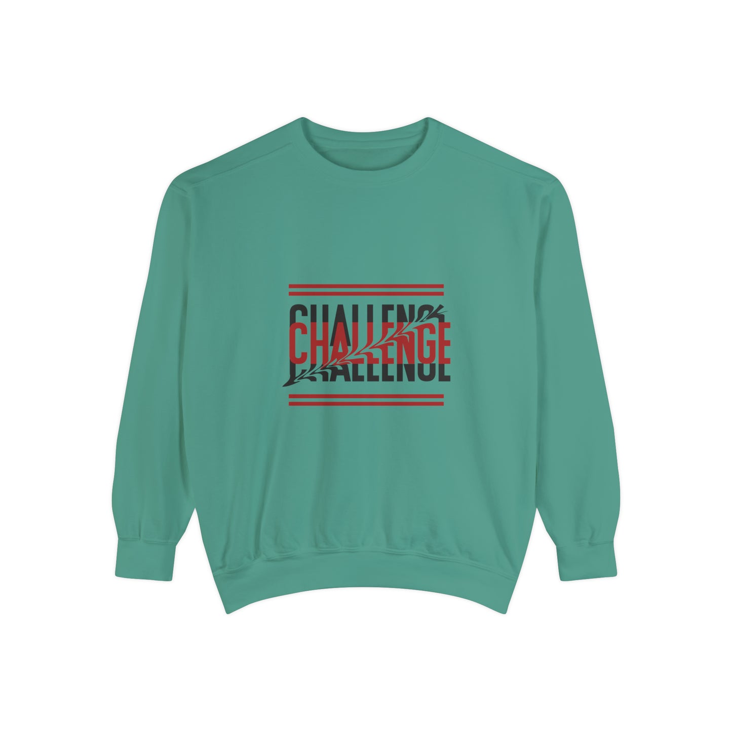 Beautiful Creative Challenge print men and women and  Garment-Dyed Sweatshirt