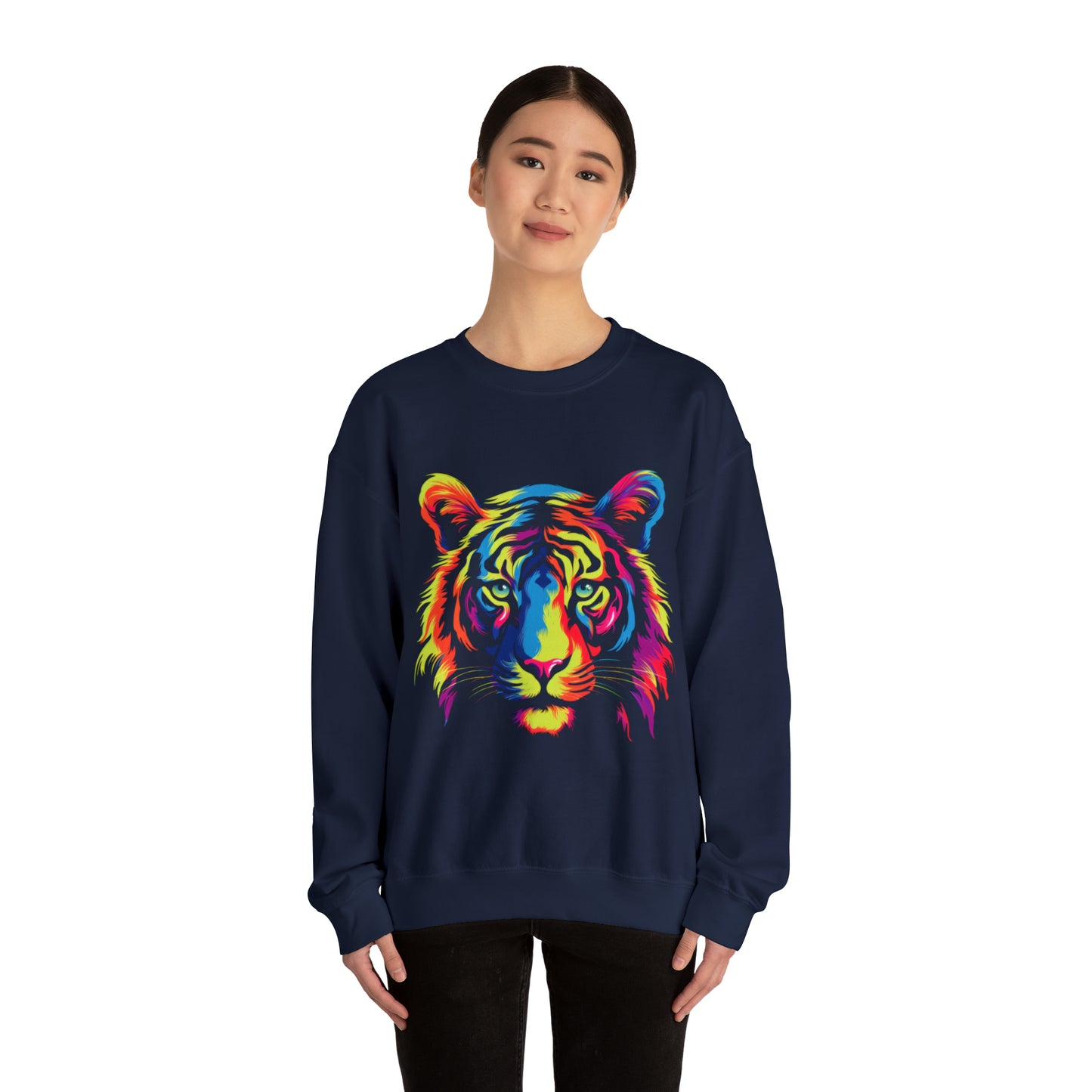 Unique and beautiful tiger  Heavy Blend™ Crewneck Sweatshirt for men and women