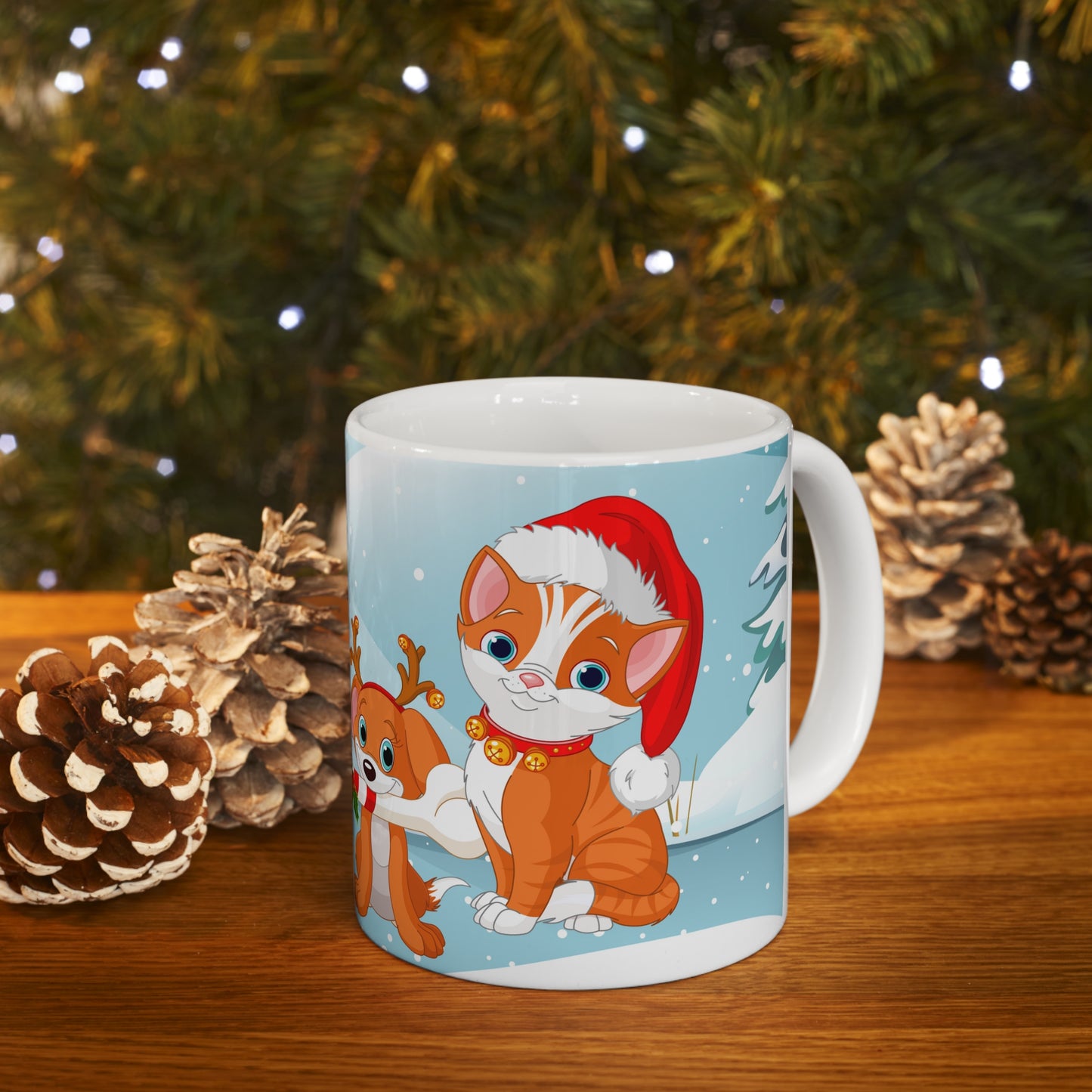 Cute and bright Merry Christmas Coffee Mug 11oz